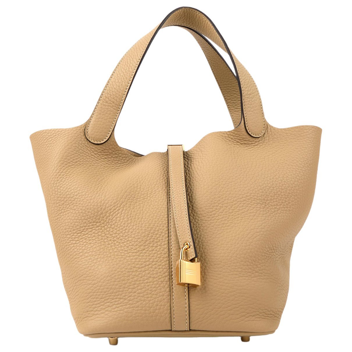 Picotin leather tote