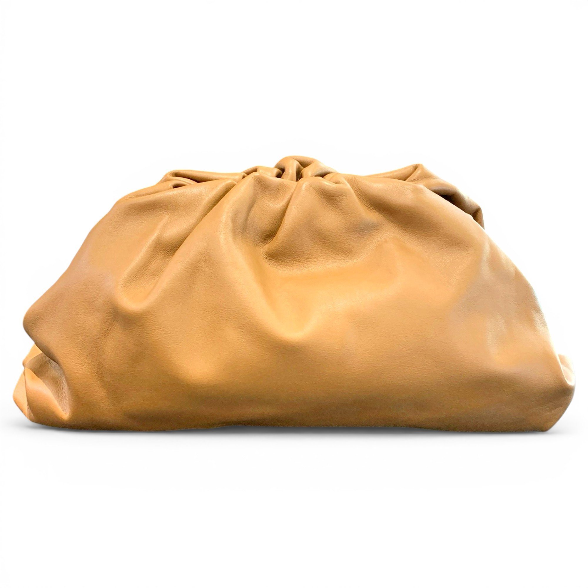 Pouch leather clutch bag