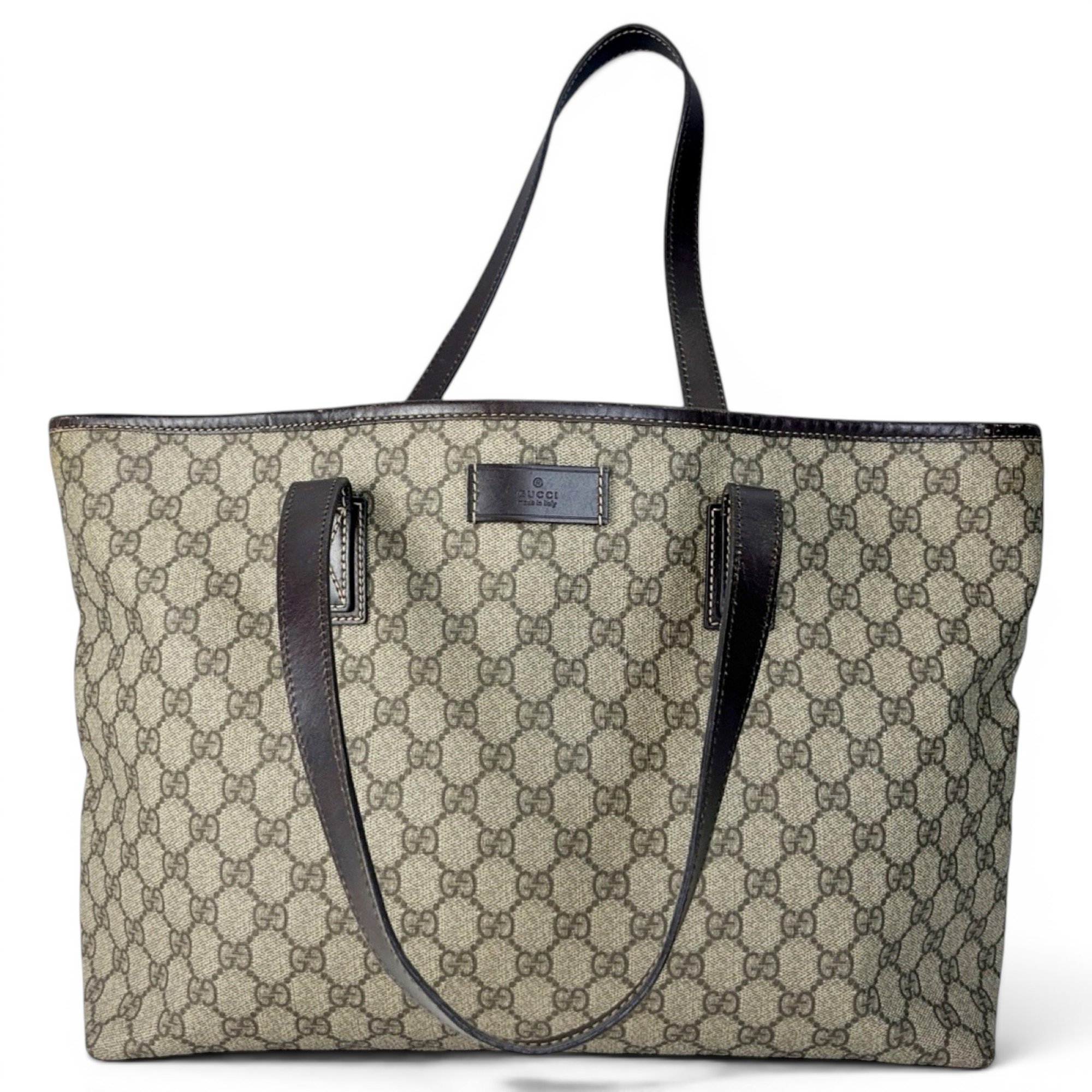 Leather tote