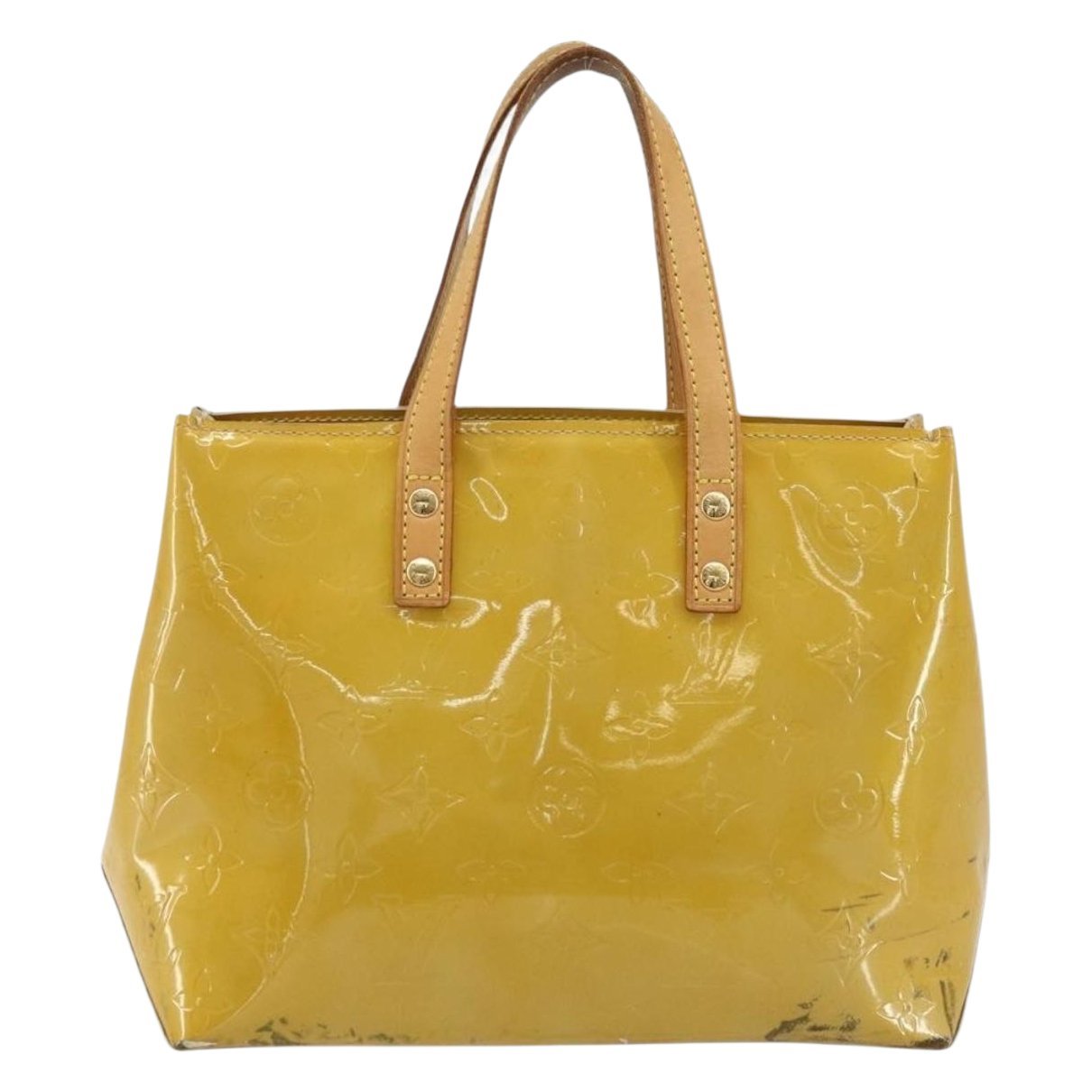 Reade patent leather handbag