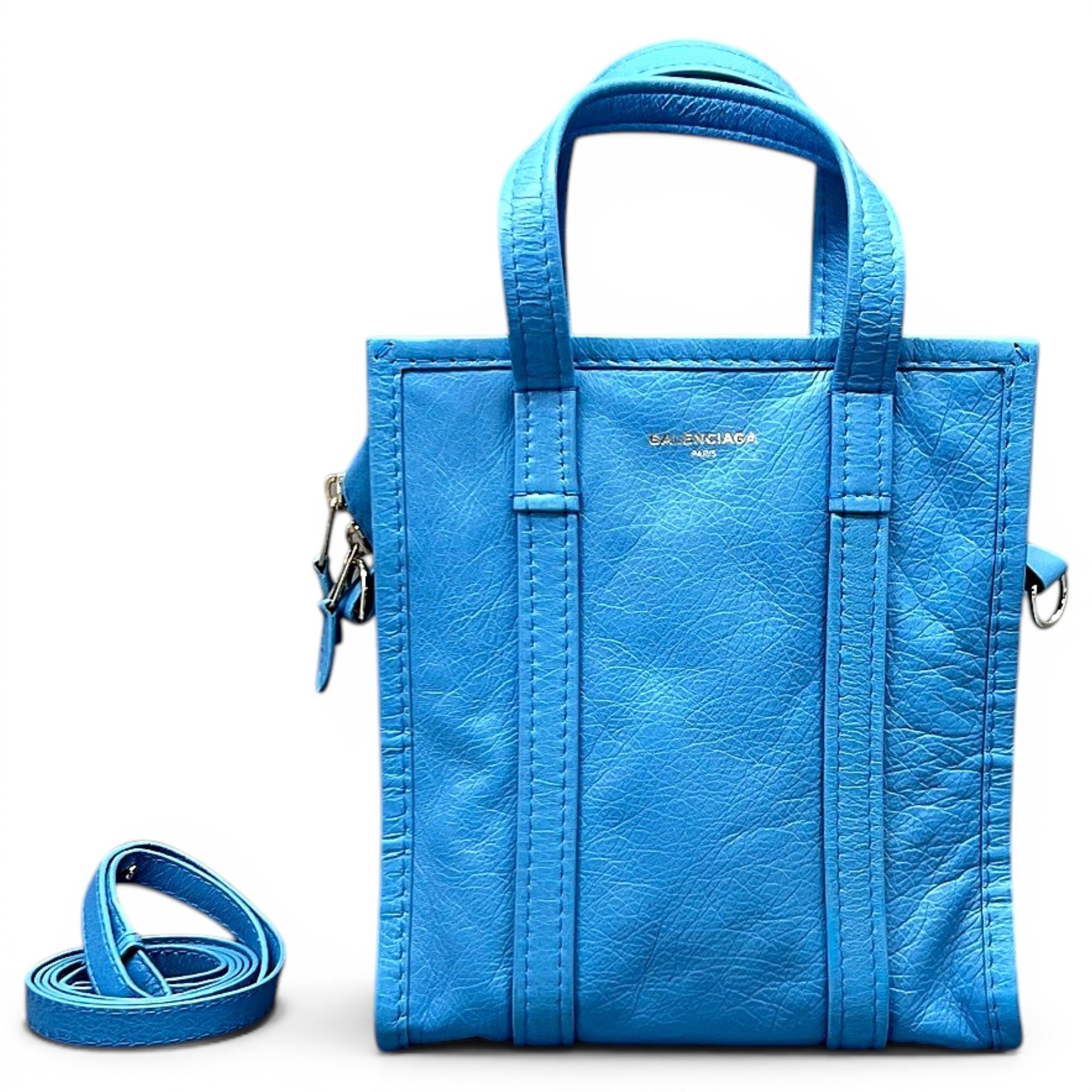 Shopping Phone Holder leather tote