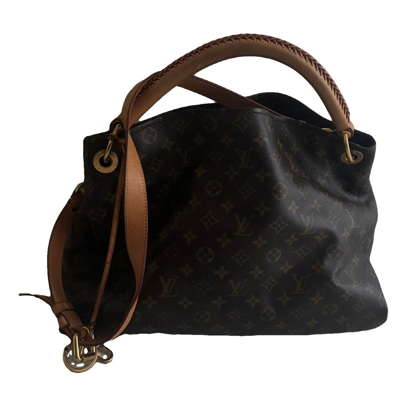 Artsy leather handbag