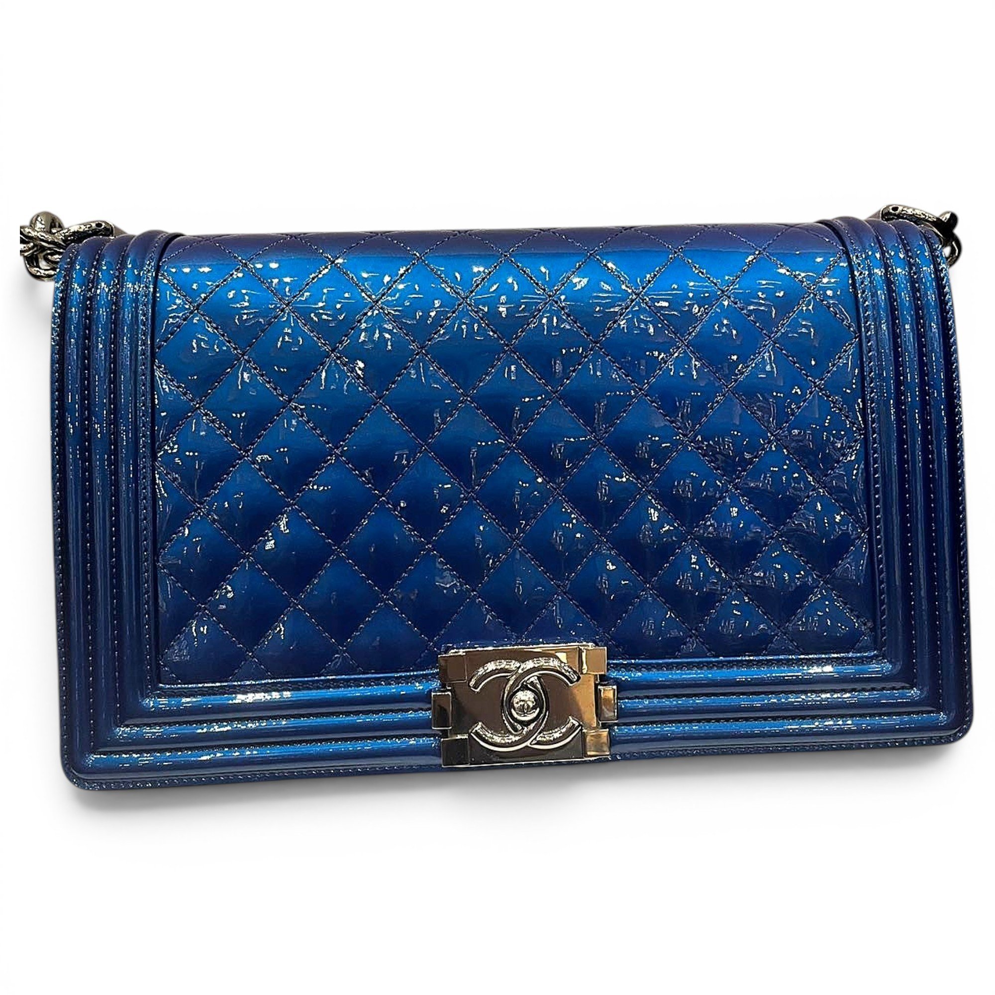 Boy patent leather crossbody bag