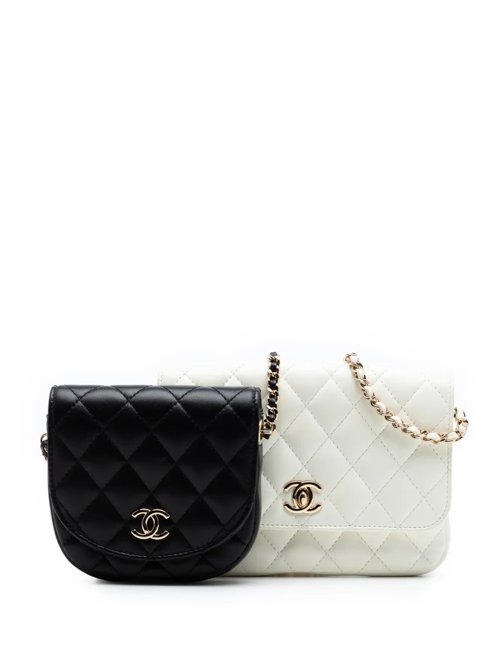 2019 CC Quilted Lambskin Side Packs Flap crossbody bag