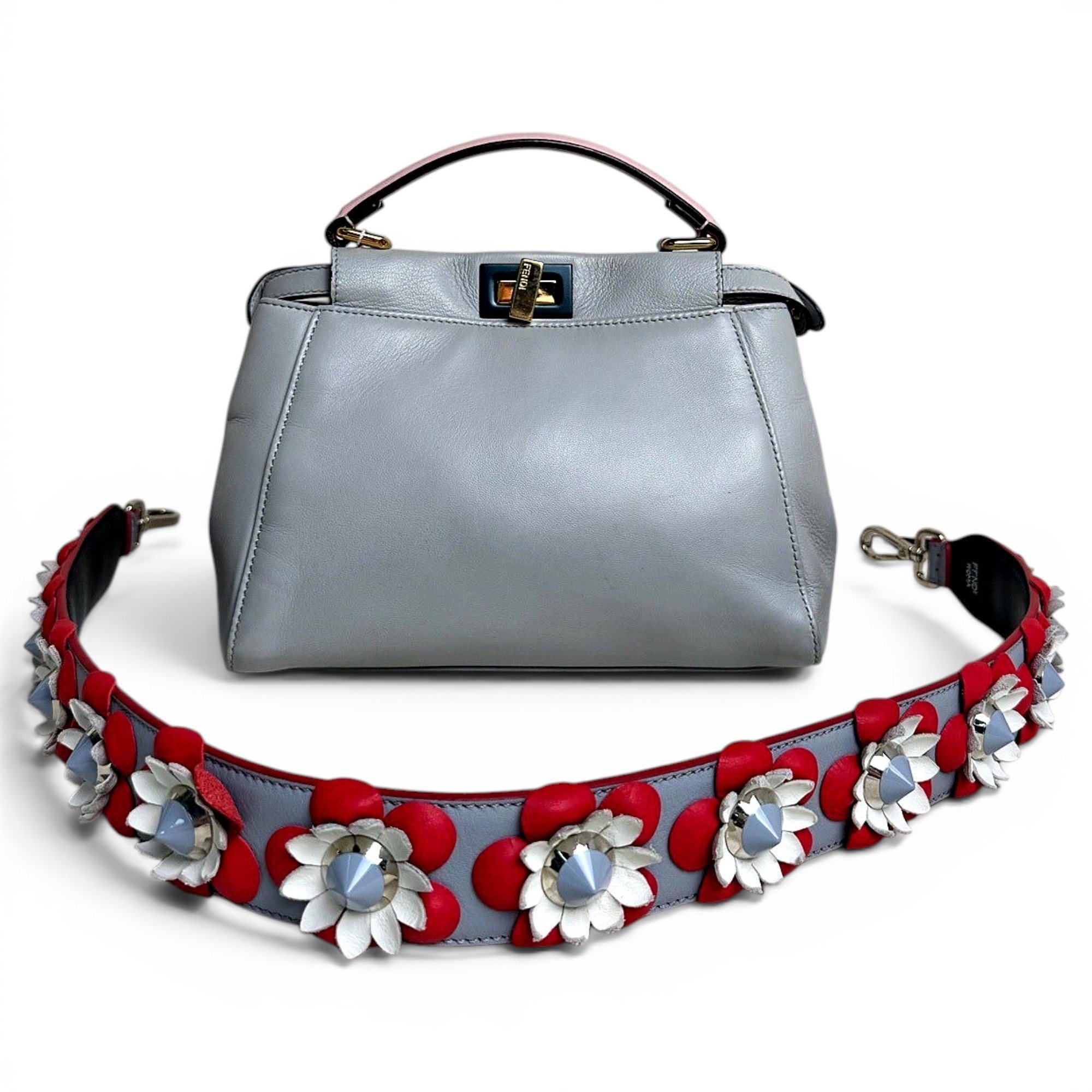 Peekaboo leather handbag