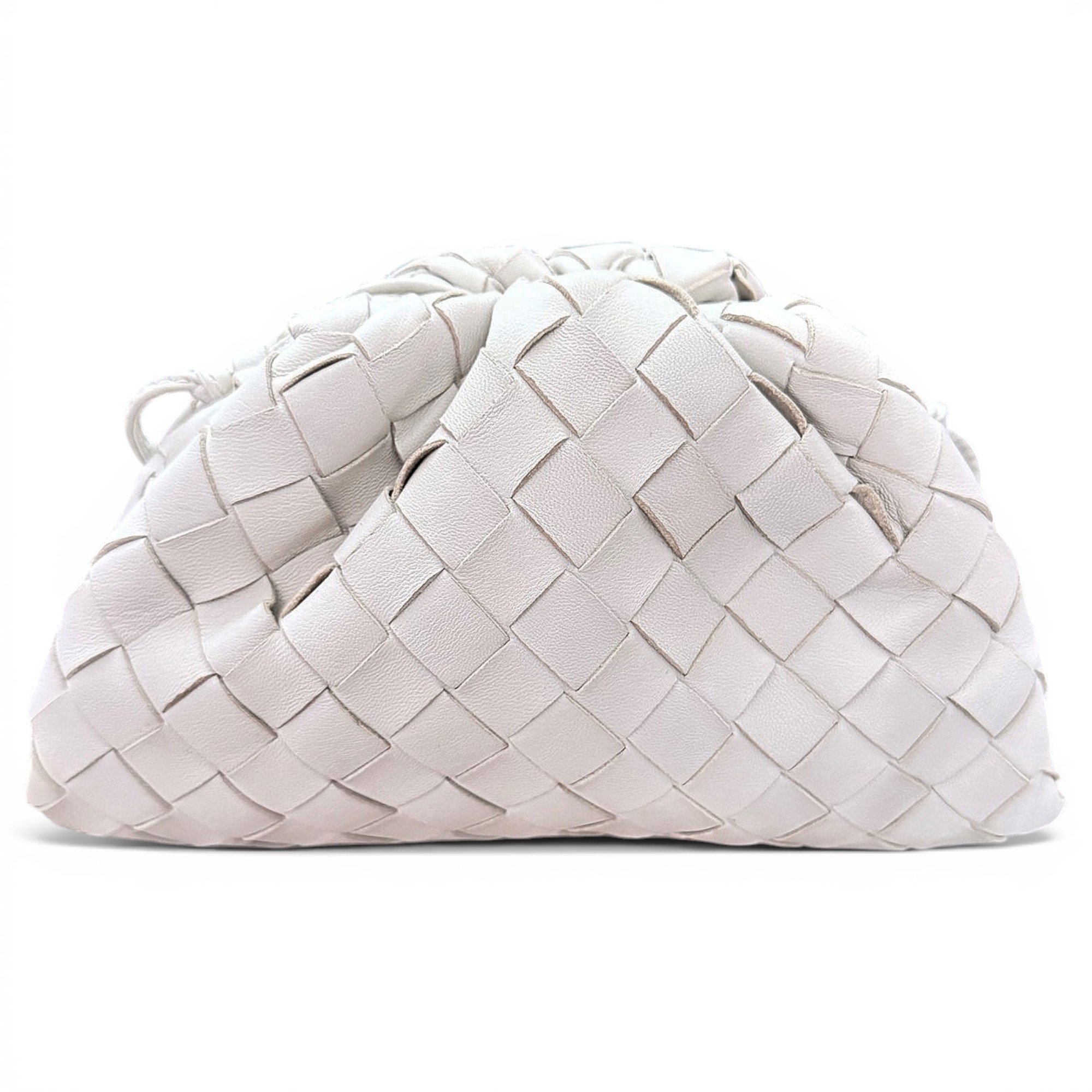 Pouch leather clutch bag