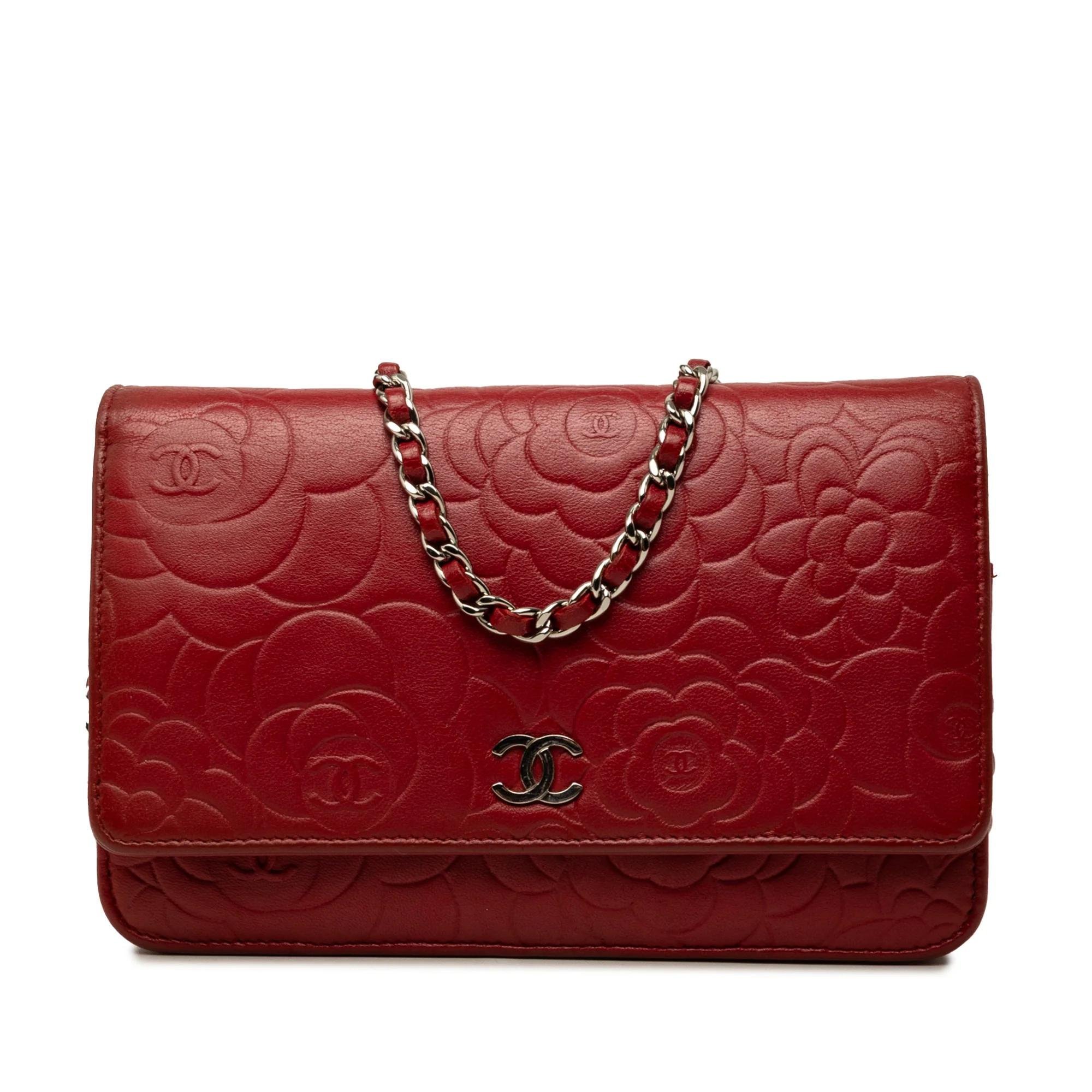 Wallet On Chain leather handbag