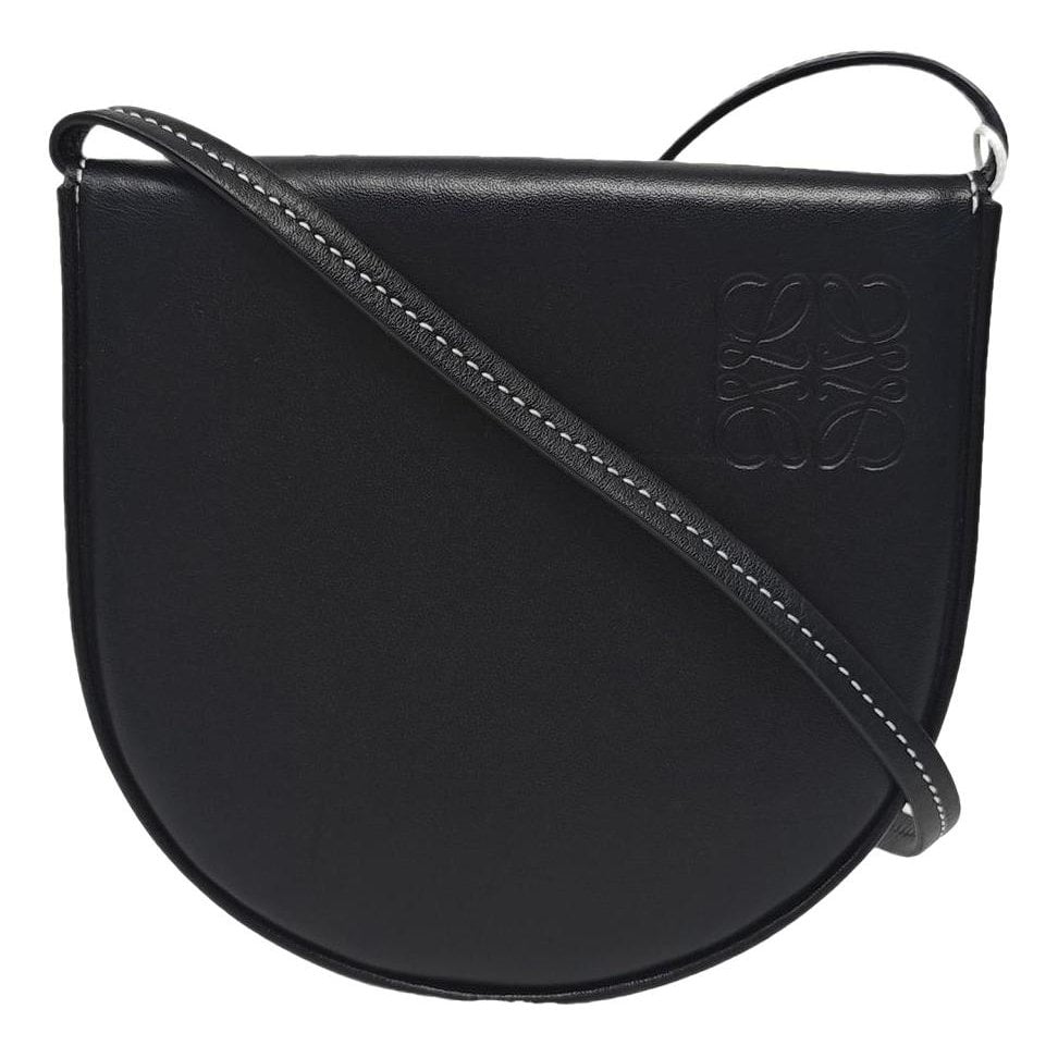 Heel leather handbag