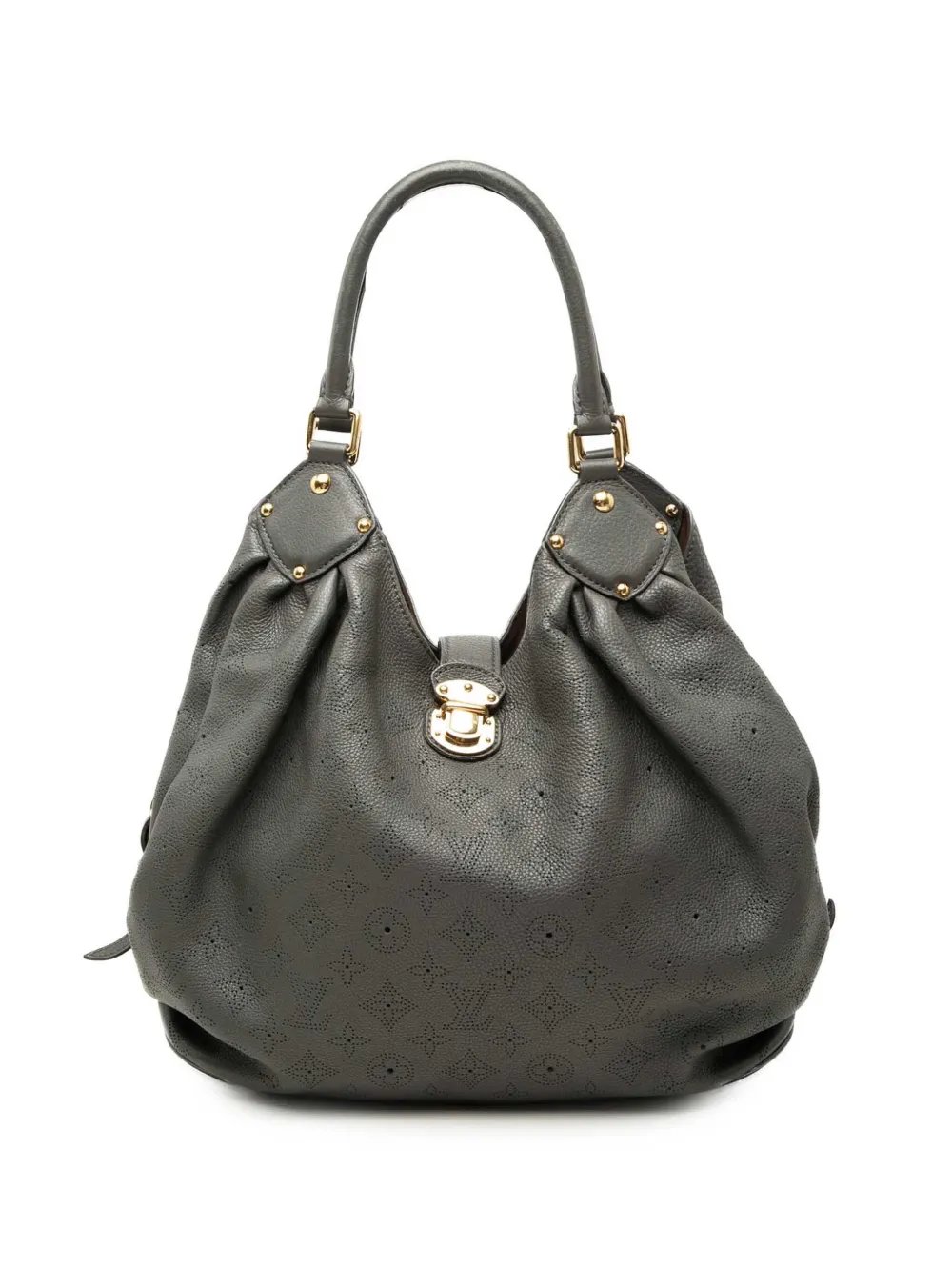 2010 Monogram Mahina L hobo bag