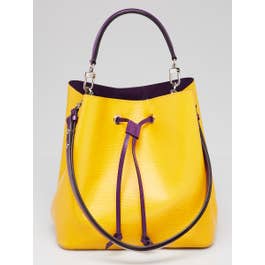 Louis Vuitton Louis Vuitton Citron/Violet Epi Leather NeoNoe MM Bag
