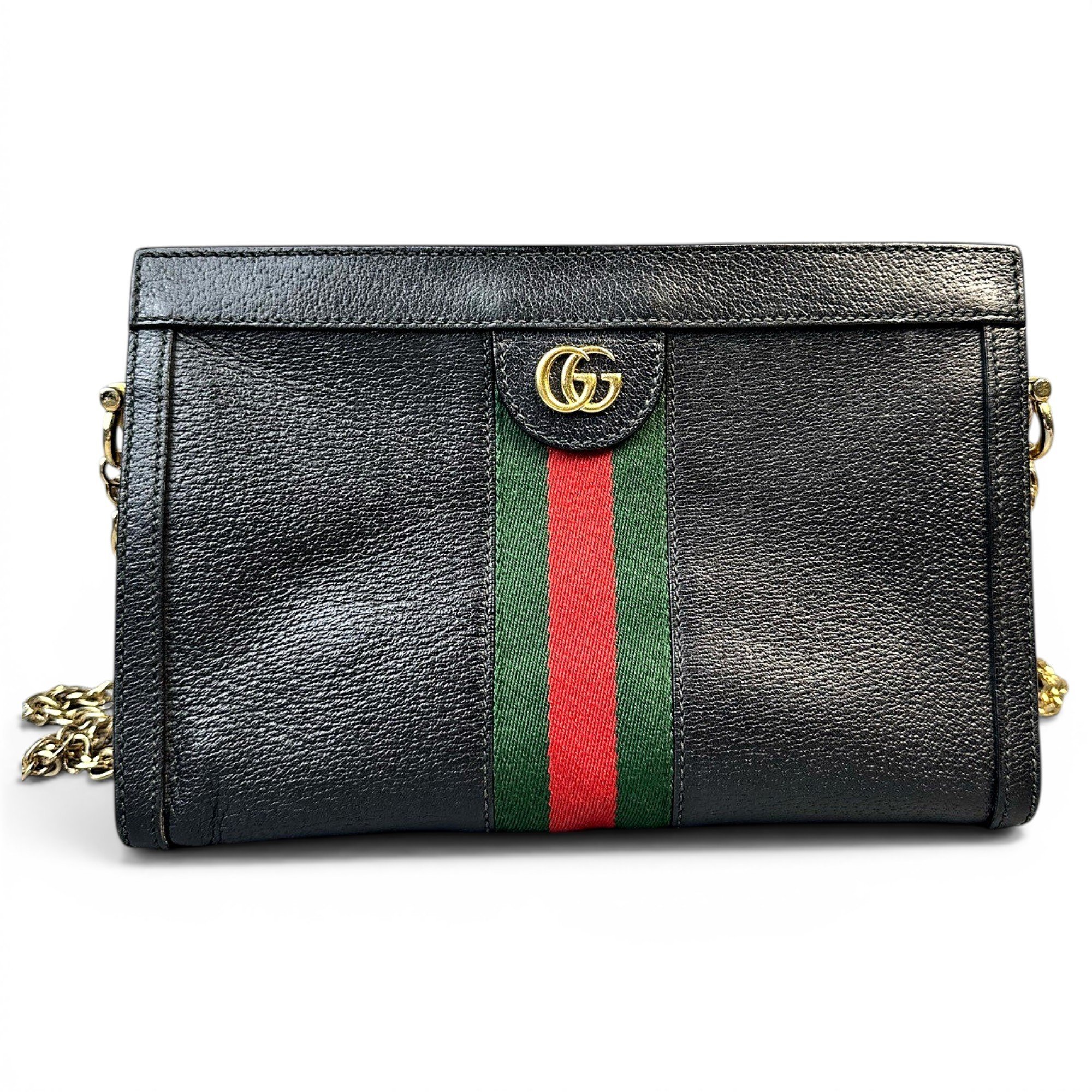 Ophidia Chain leather handbag