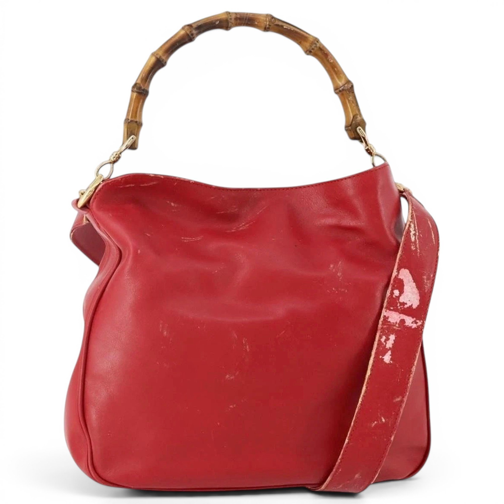 Leather clutch bag