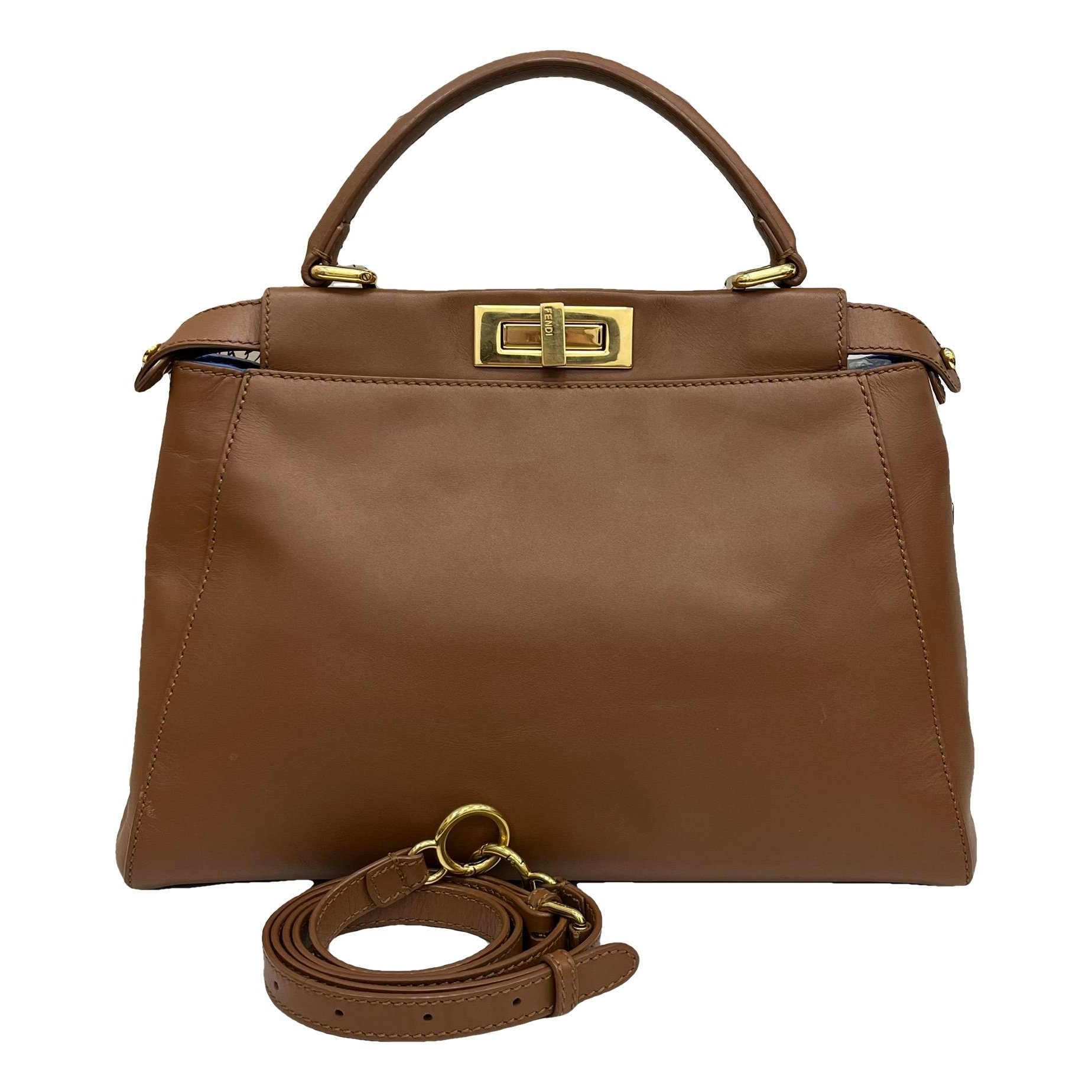 Peekaboo leather handbag