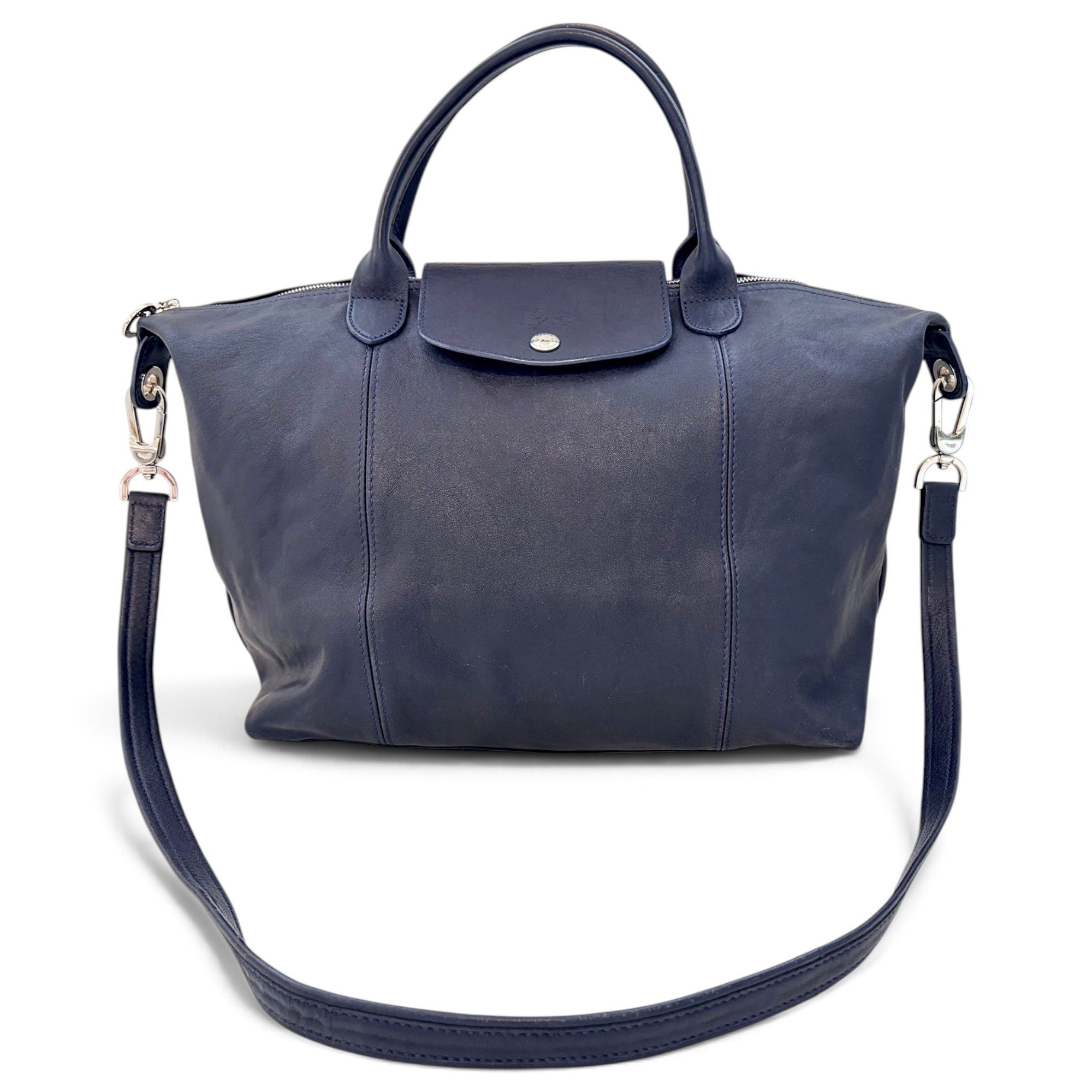 Pliage leather crossbody bag