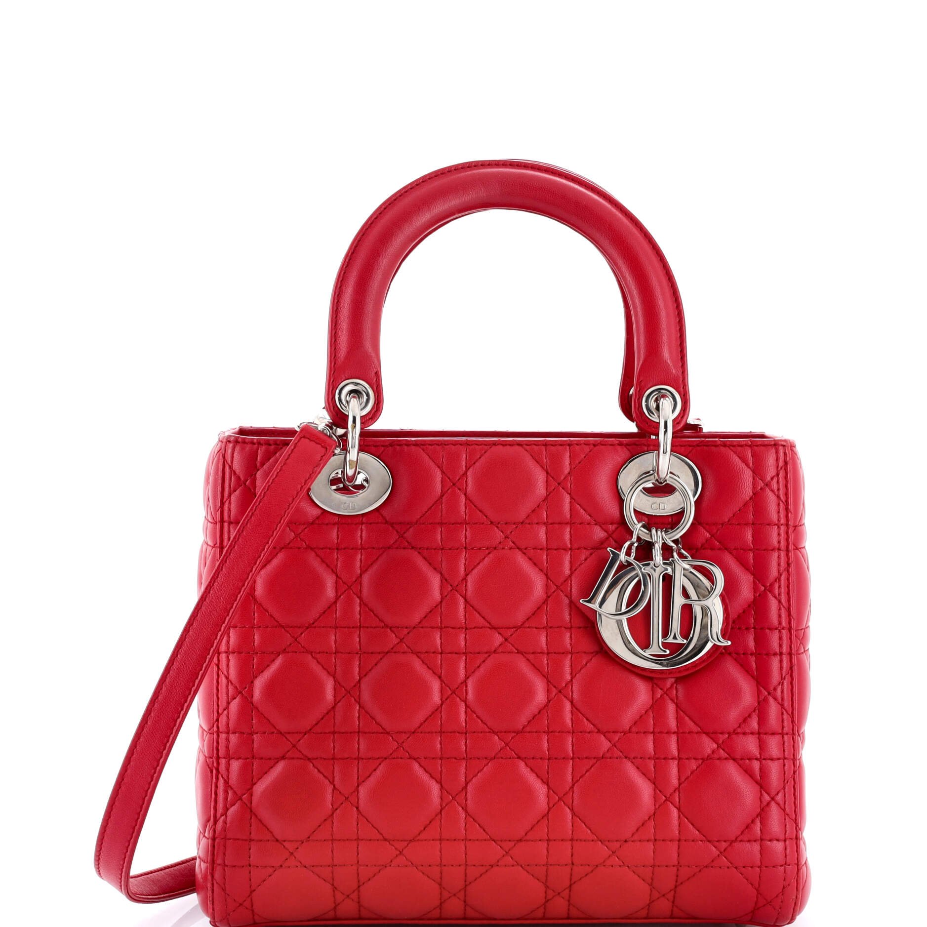 Lady Dior Bag Cannage Quilt Lambskin Medium