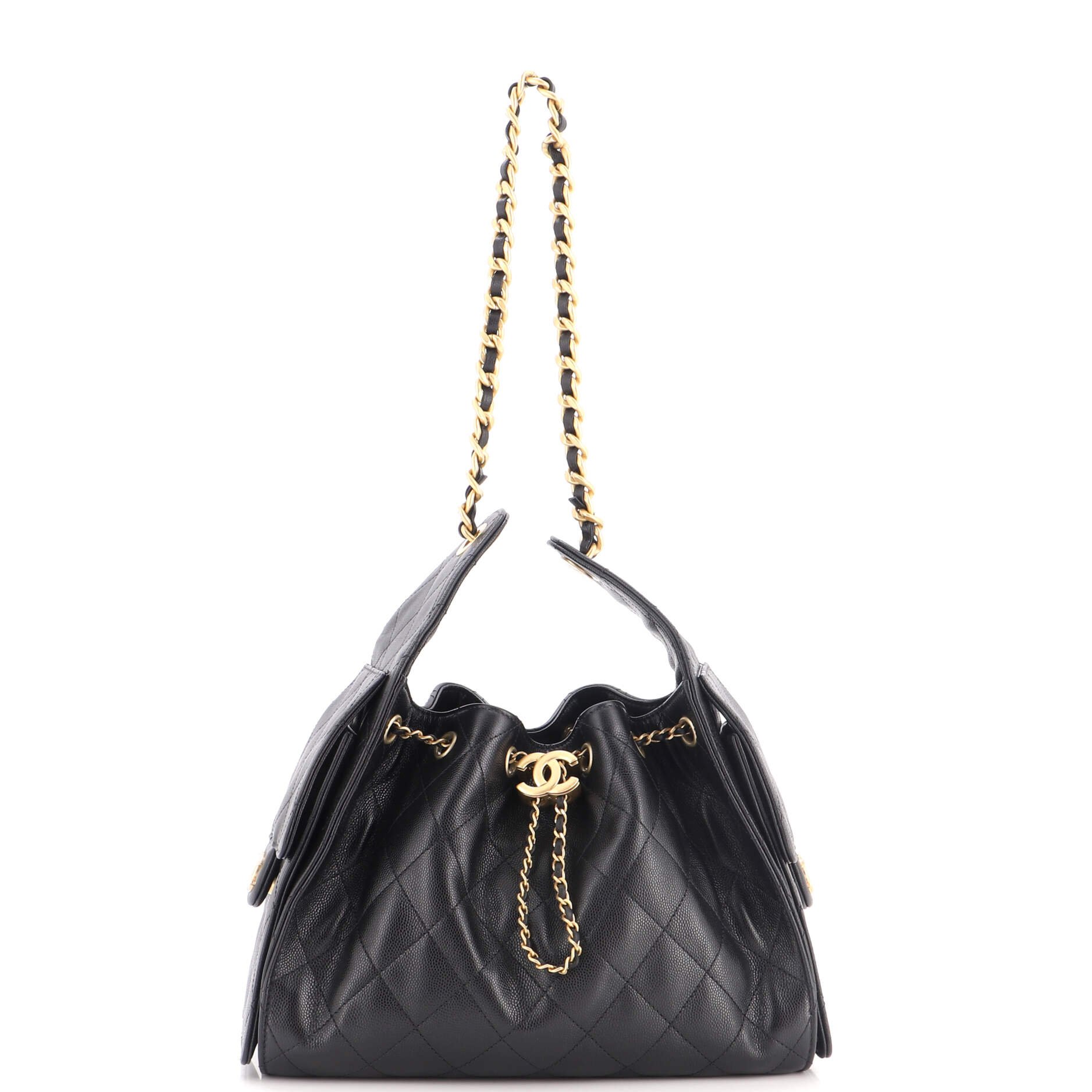 25 Hobo Bag Quilted Caviar Small