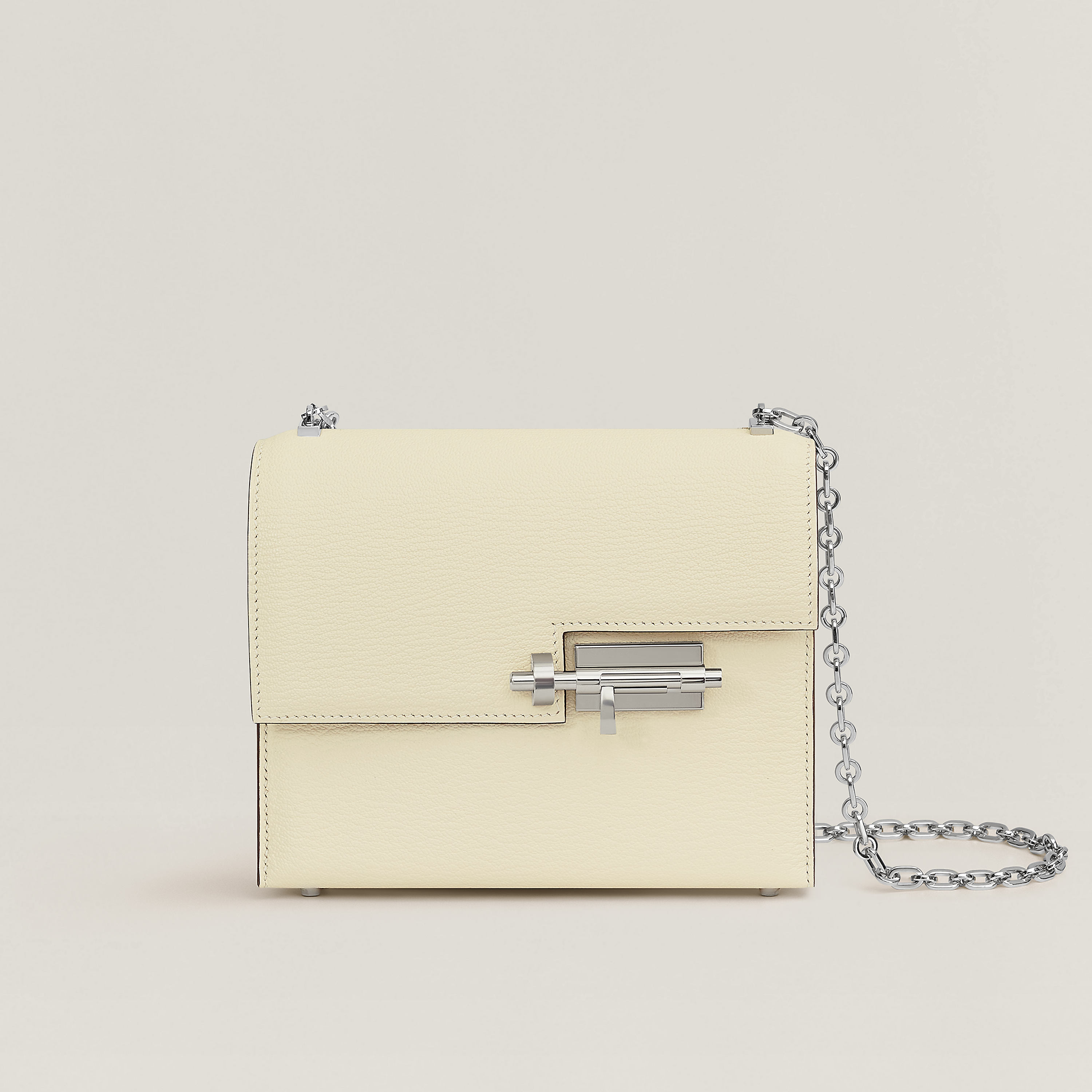 Verrou Chaine mini bag in Nata