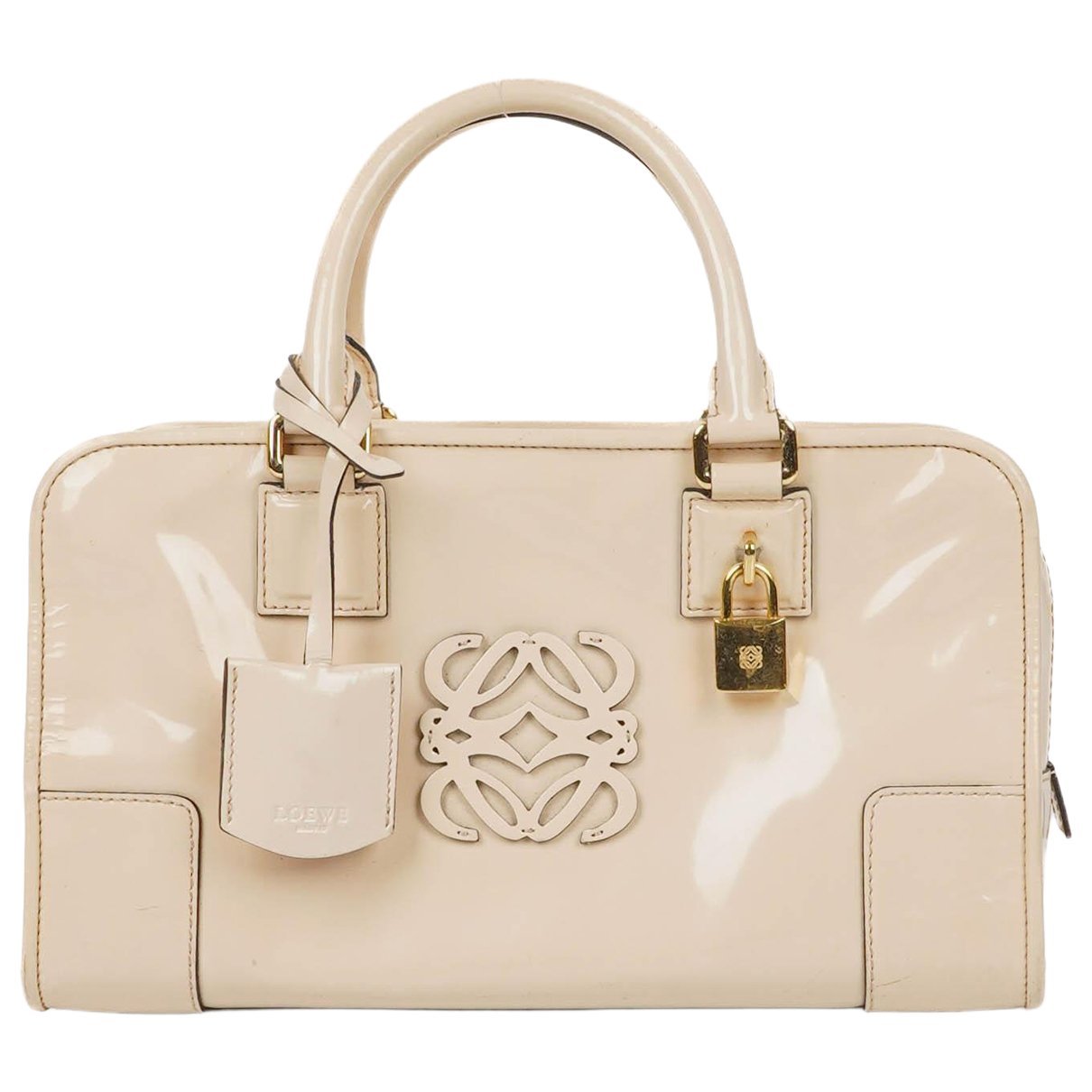 Amazona patent leather handbag
