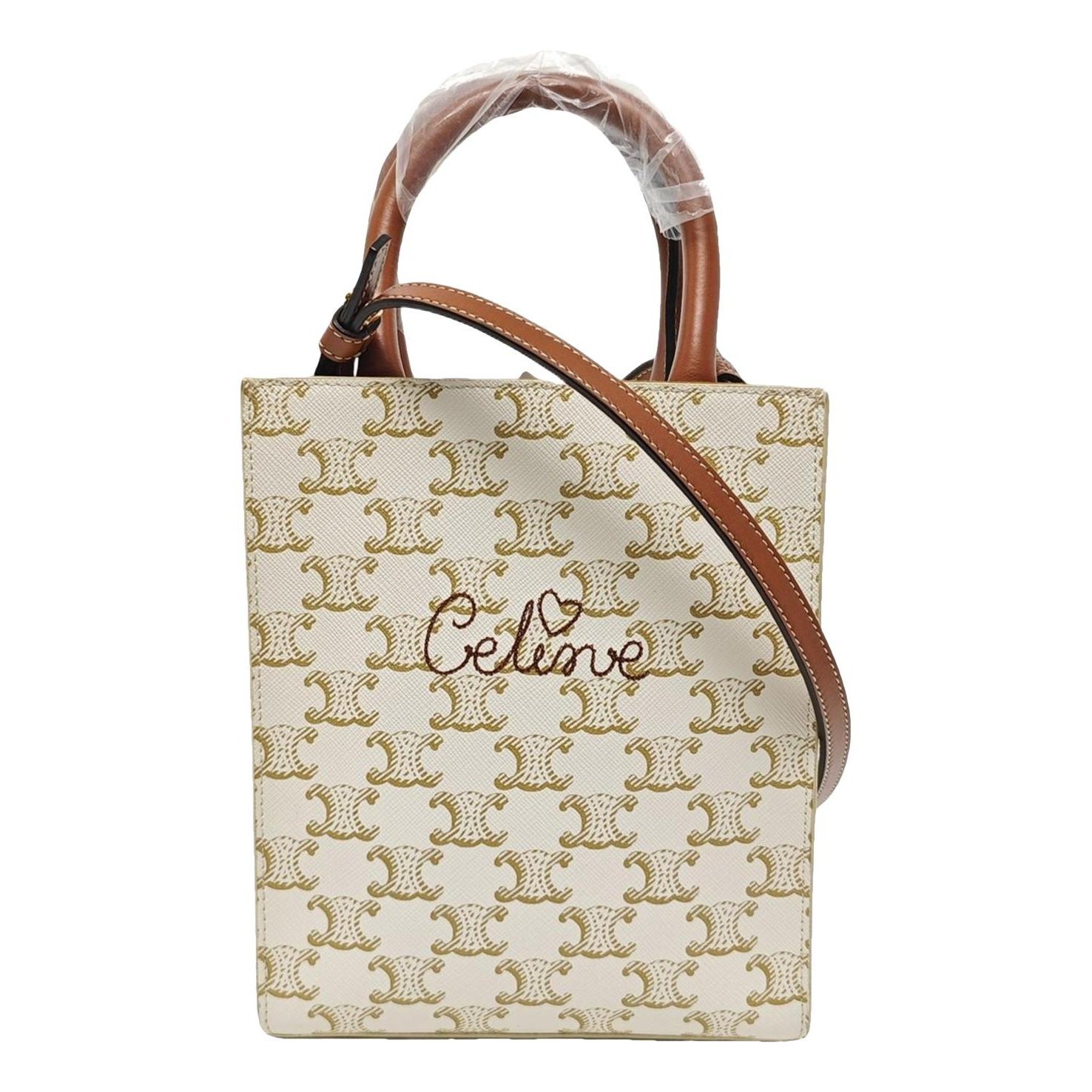 Cabas leather handbag