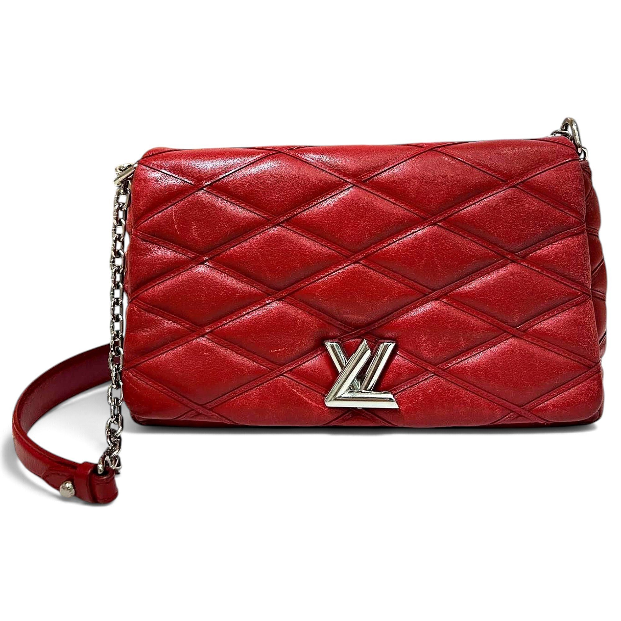 Twist leather handbag