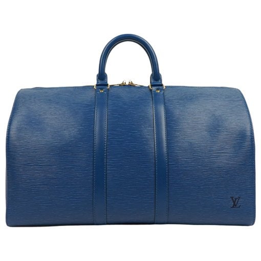 Keepall leather travel bag