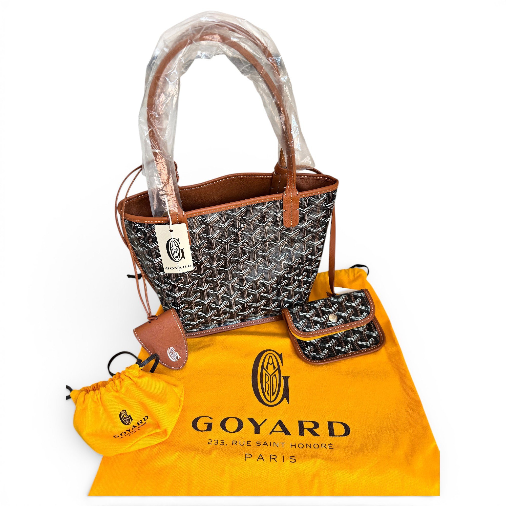 Goyard Anjou leather tote