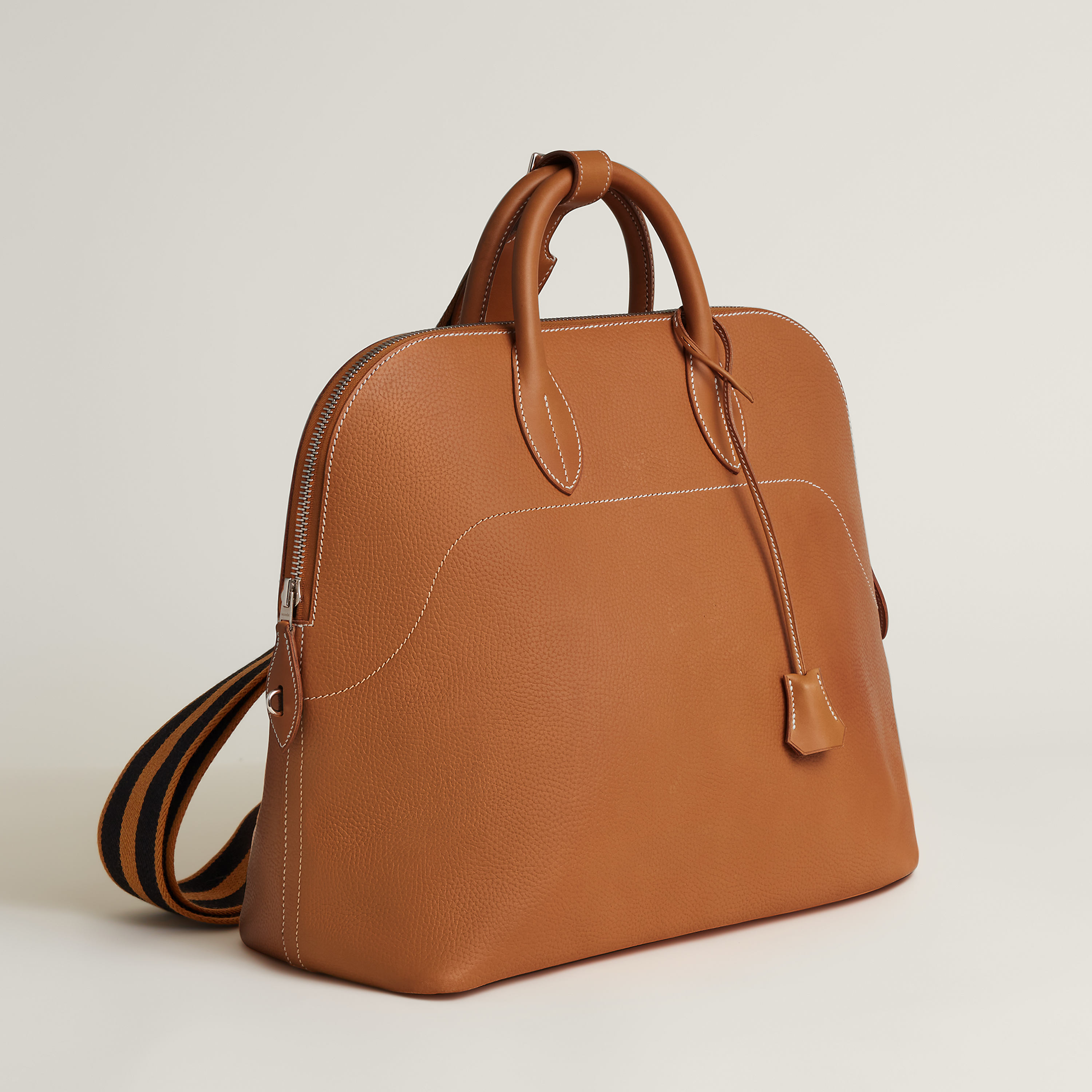 Hermès Bolide Naturel Sable / Noir / Caramel