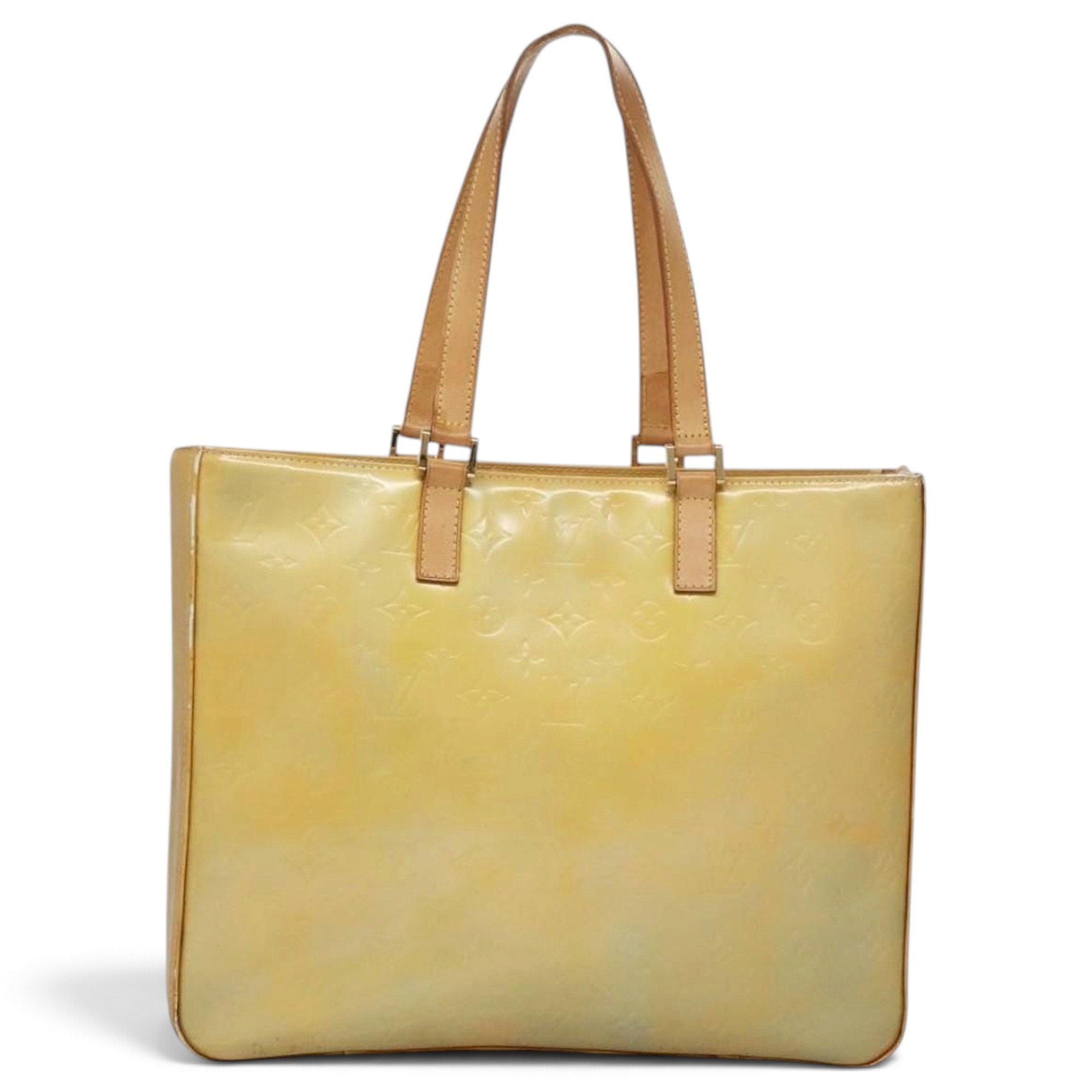 Columbus patent leather tote