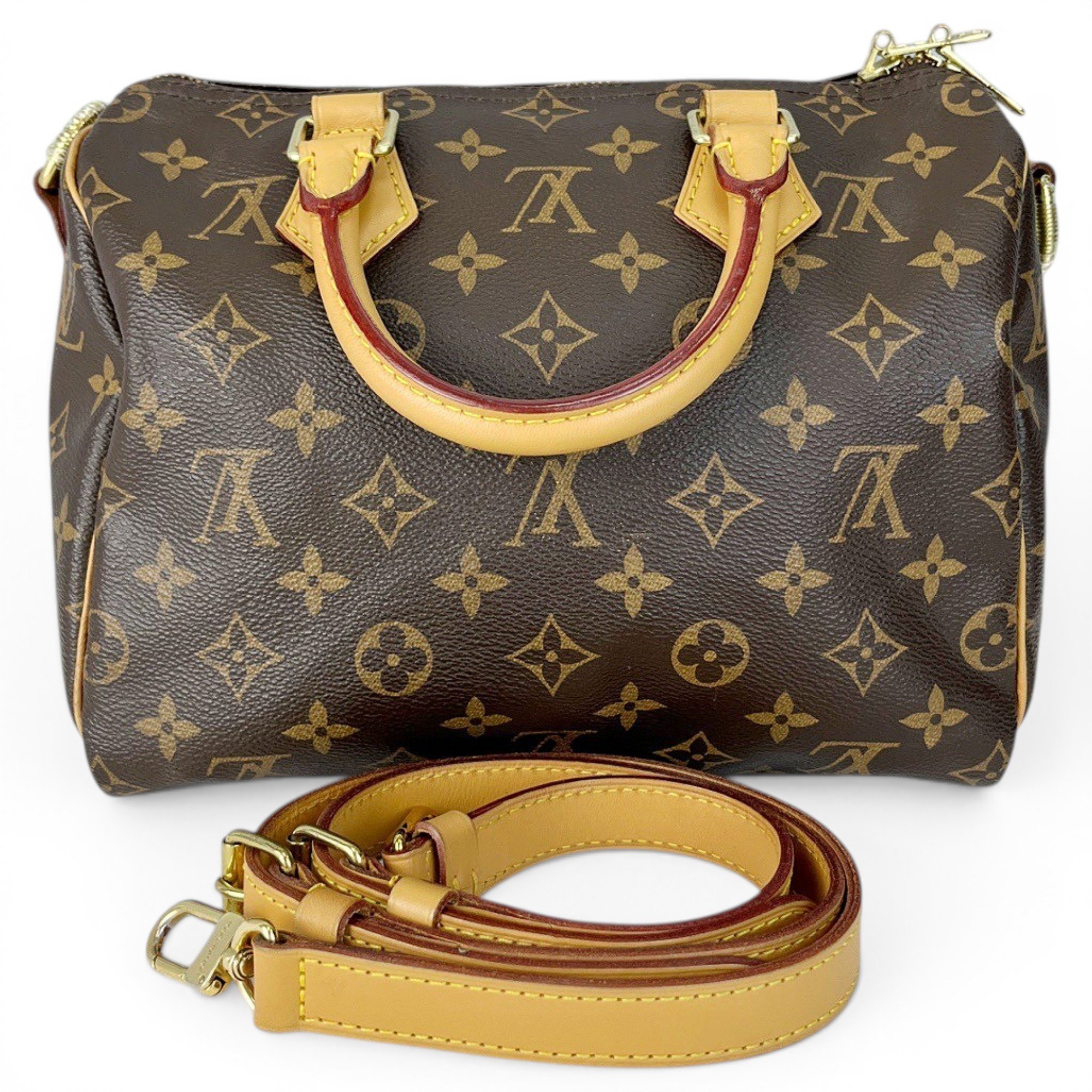 Speedy leather handbag