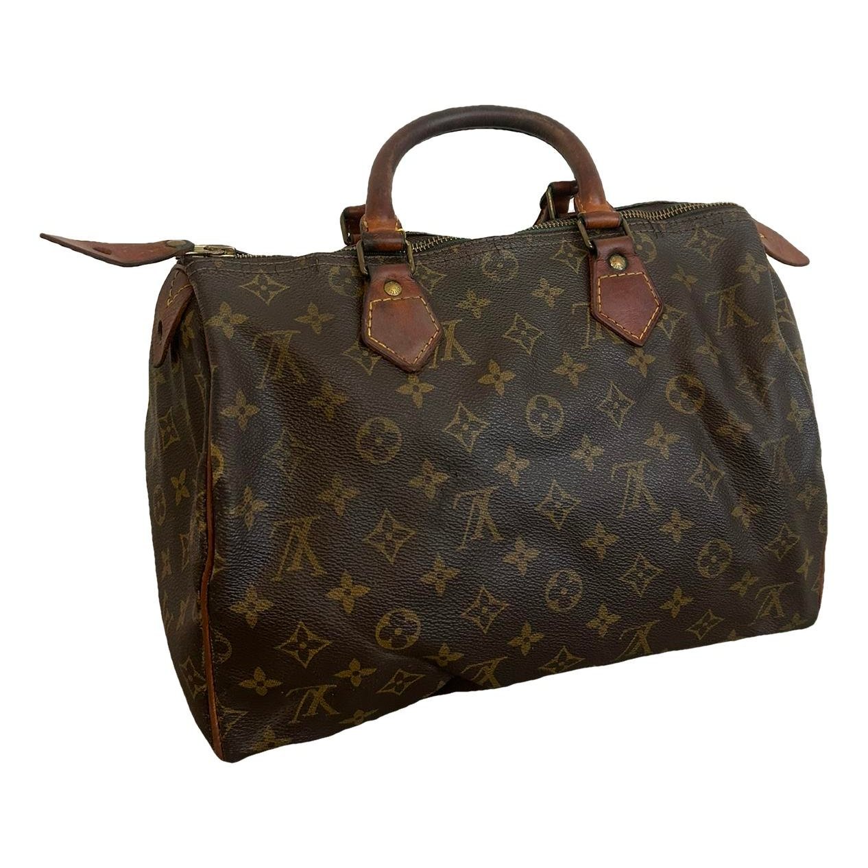 Speedy leather handbag