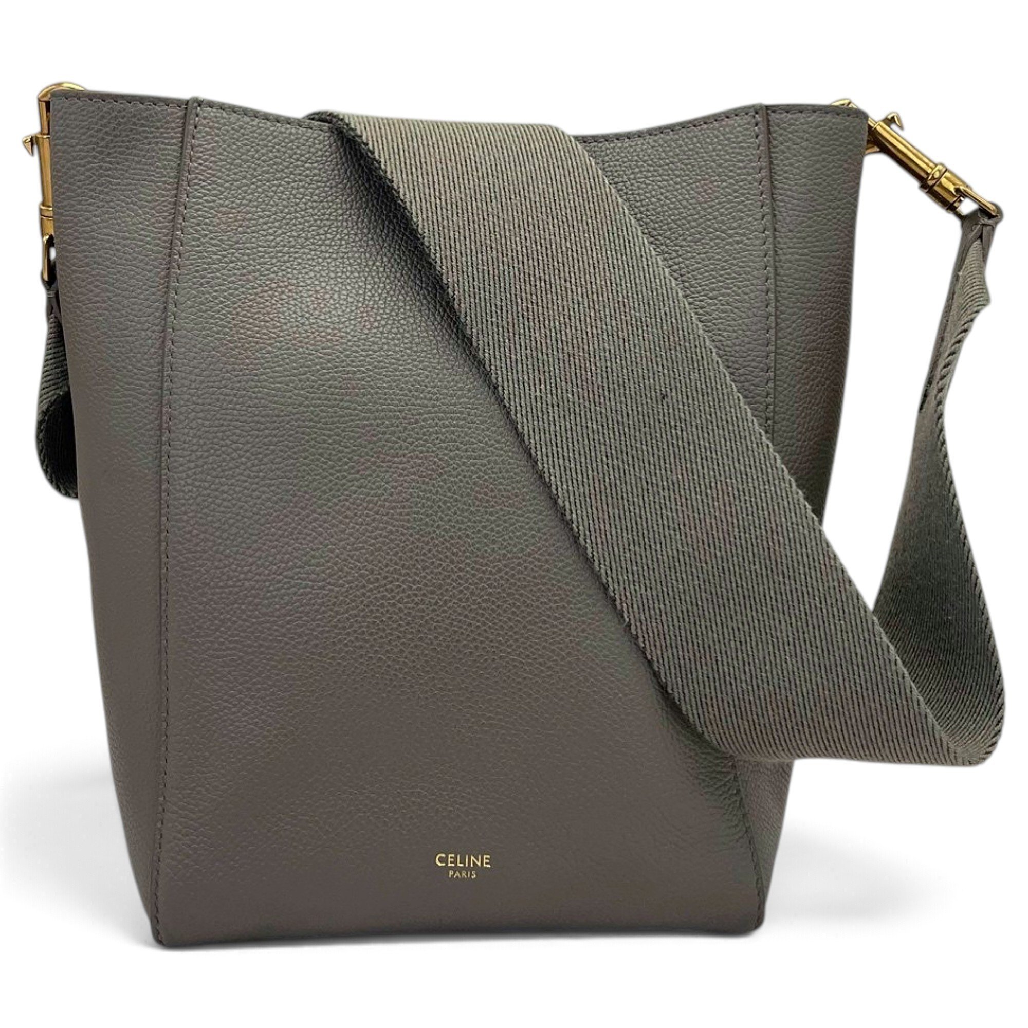 Seau Sangle leather handbag