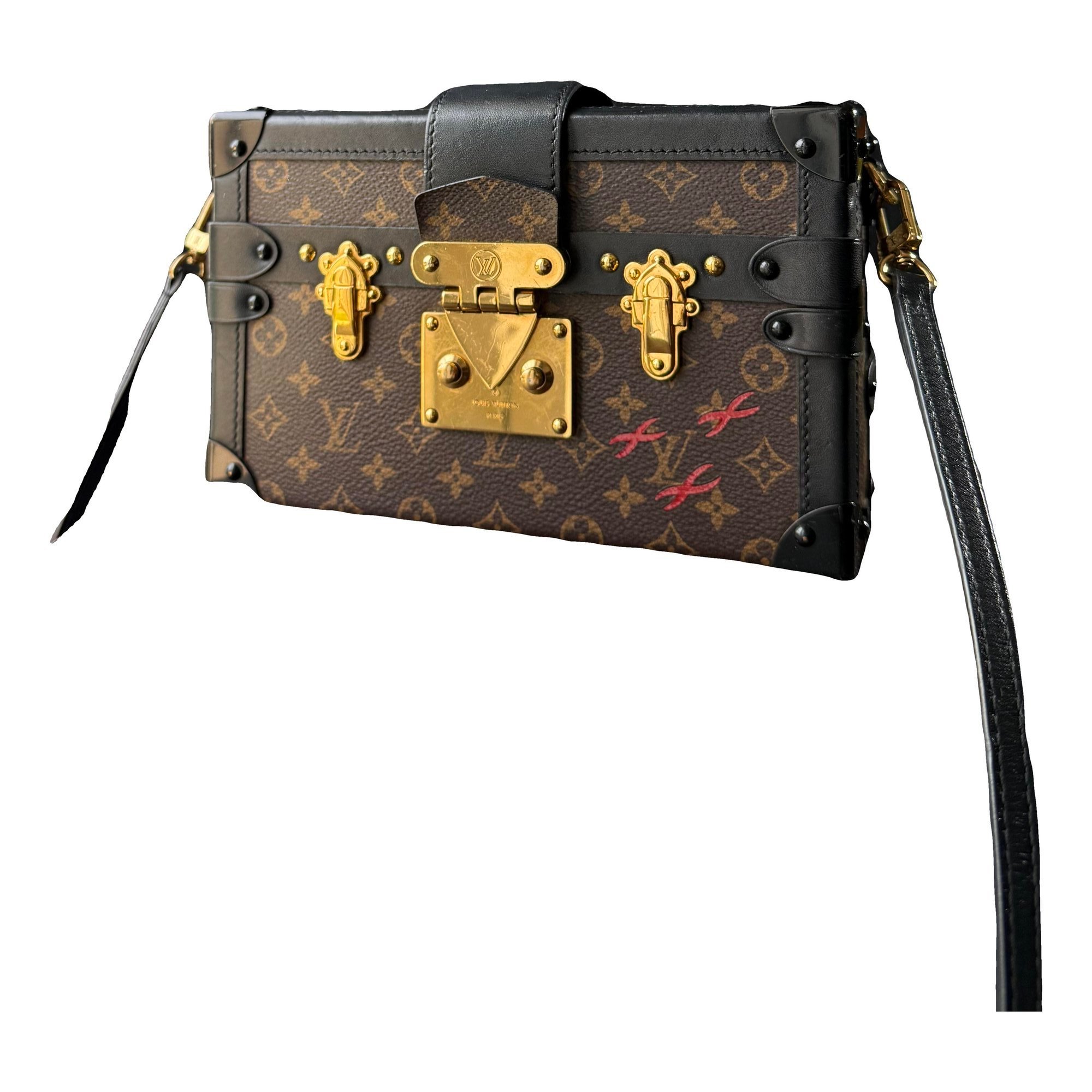 Petite Malle leather handbag