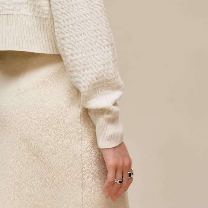 Blanc Naturel "H Voyage" Long-sleeve Sweater