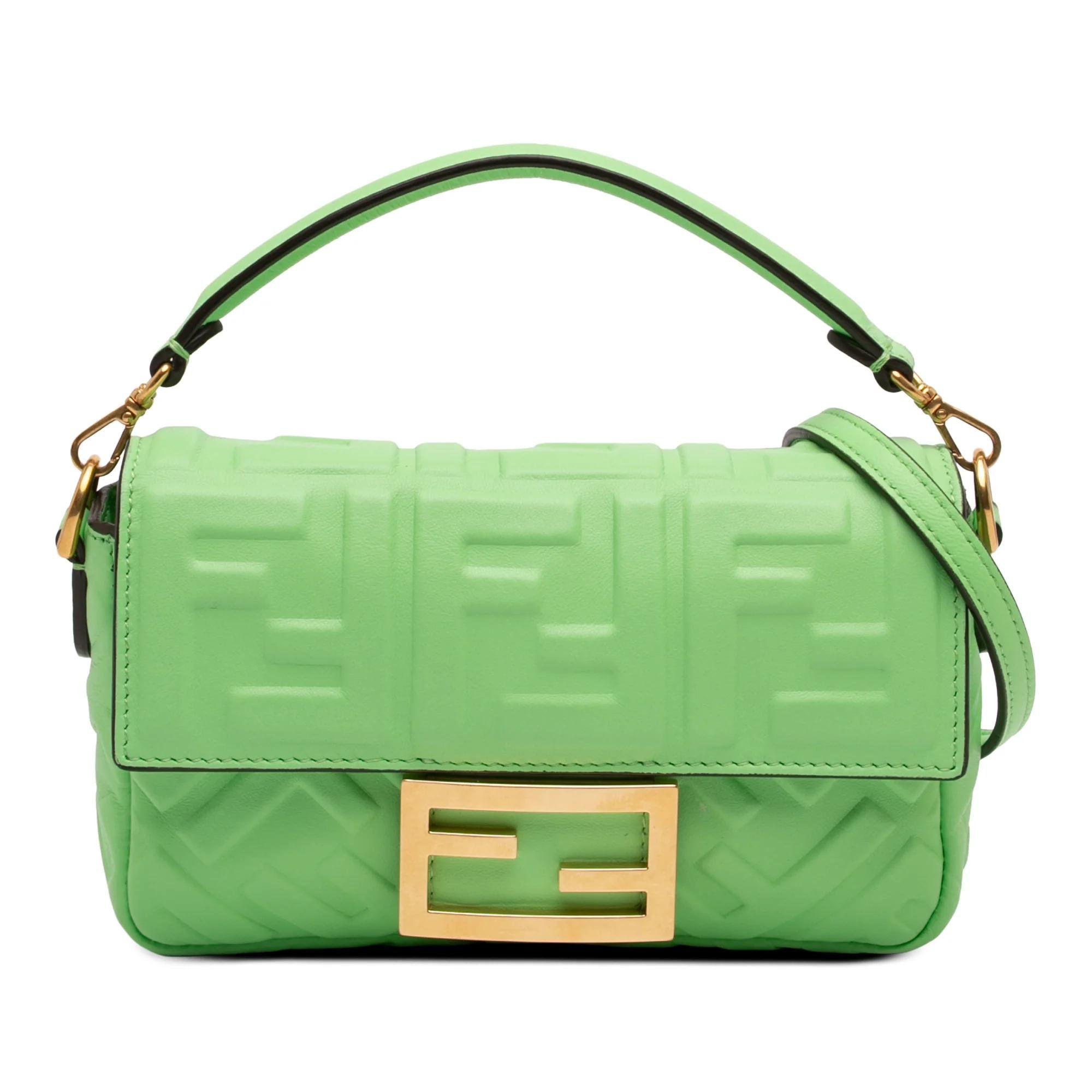 Baguette leather satchel