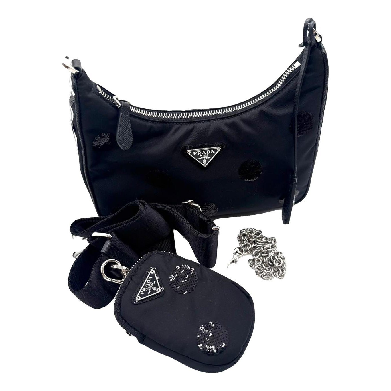 Re-edition leather handbag