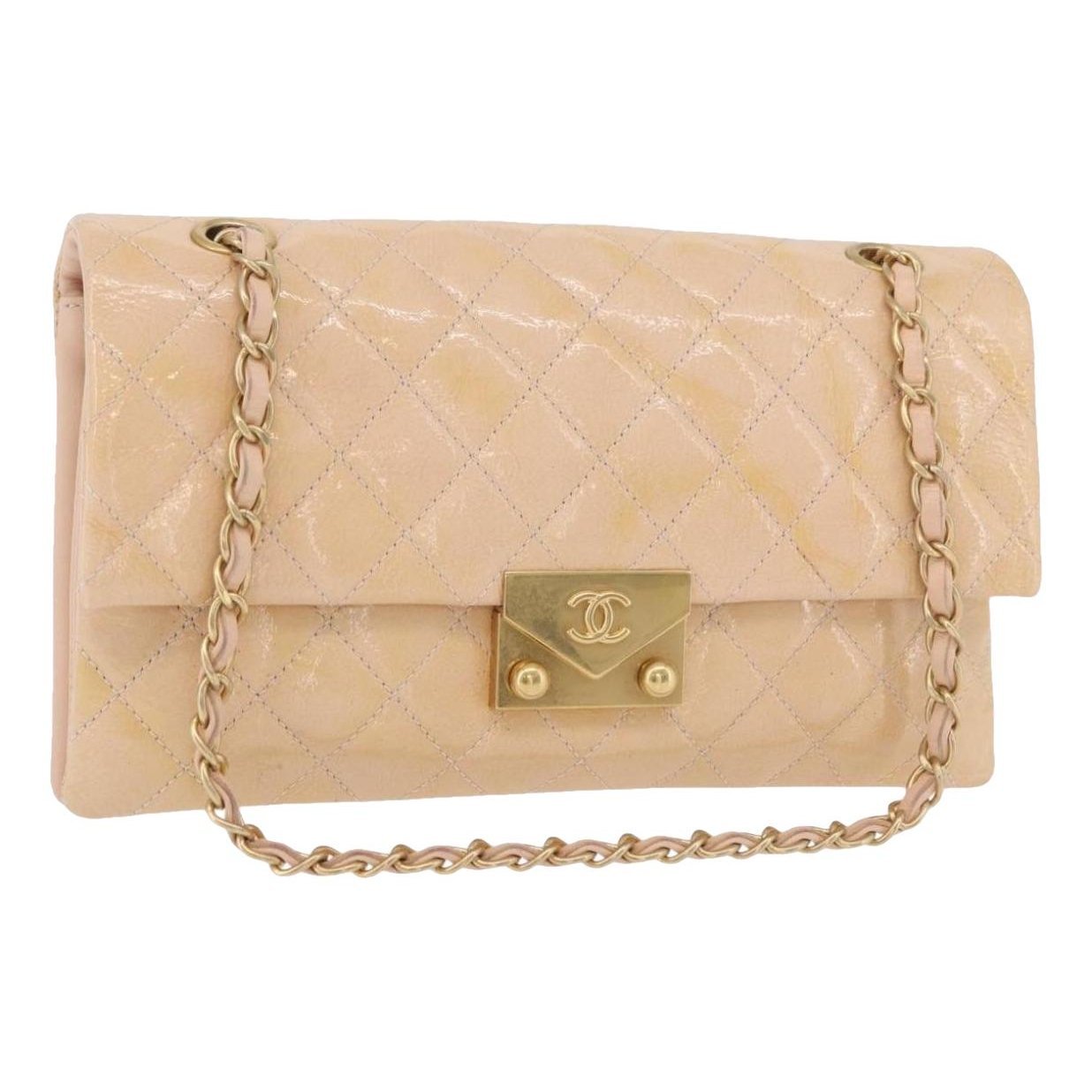 Patent leather handbag