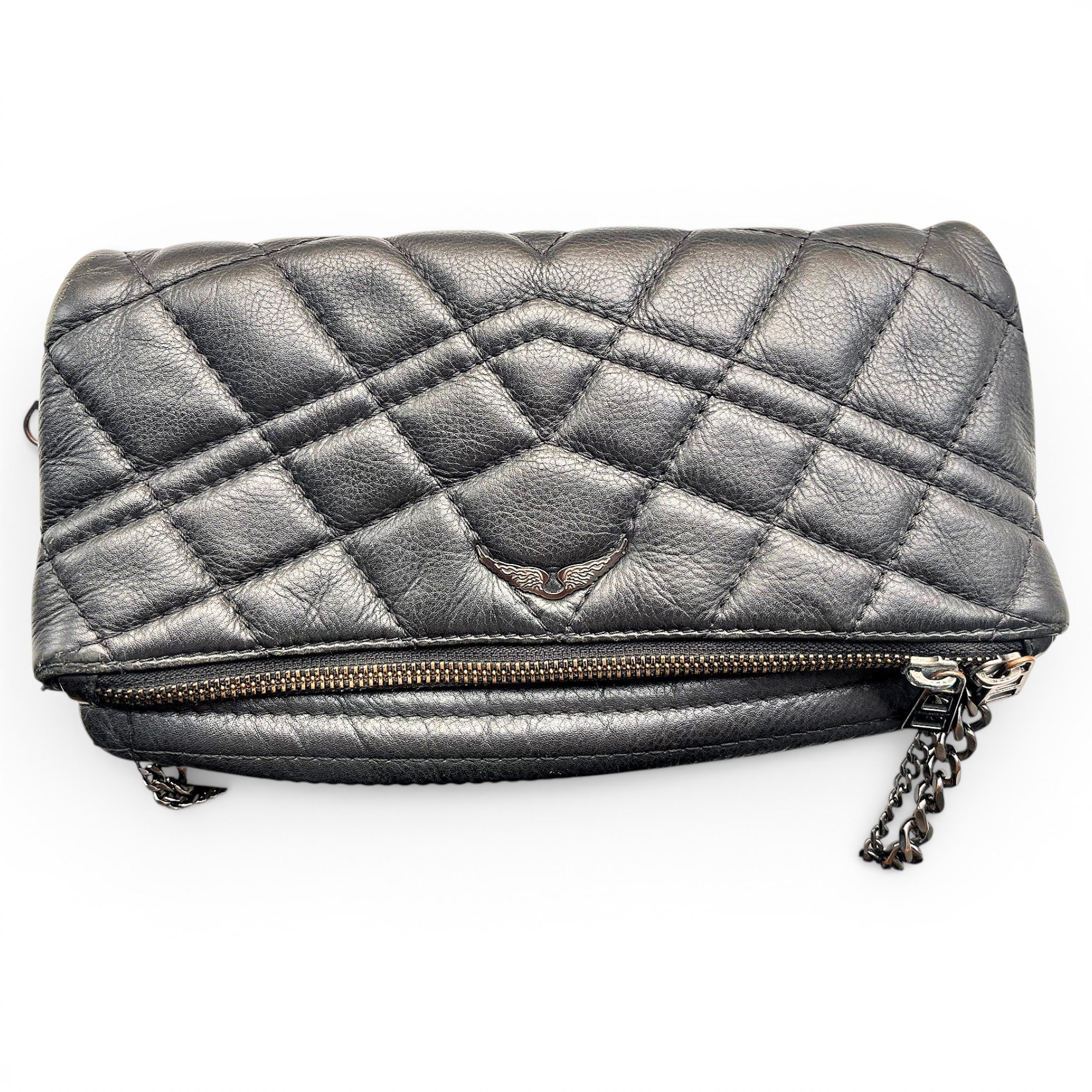 Rock leather crossbody bag
