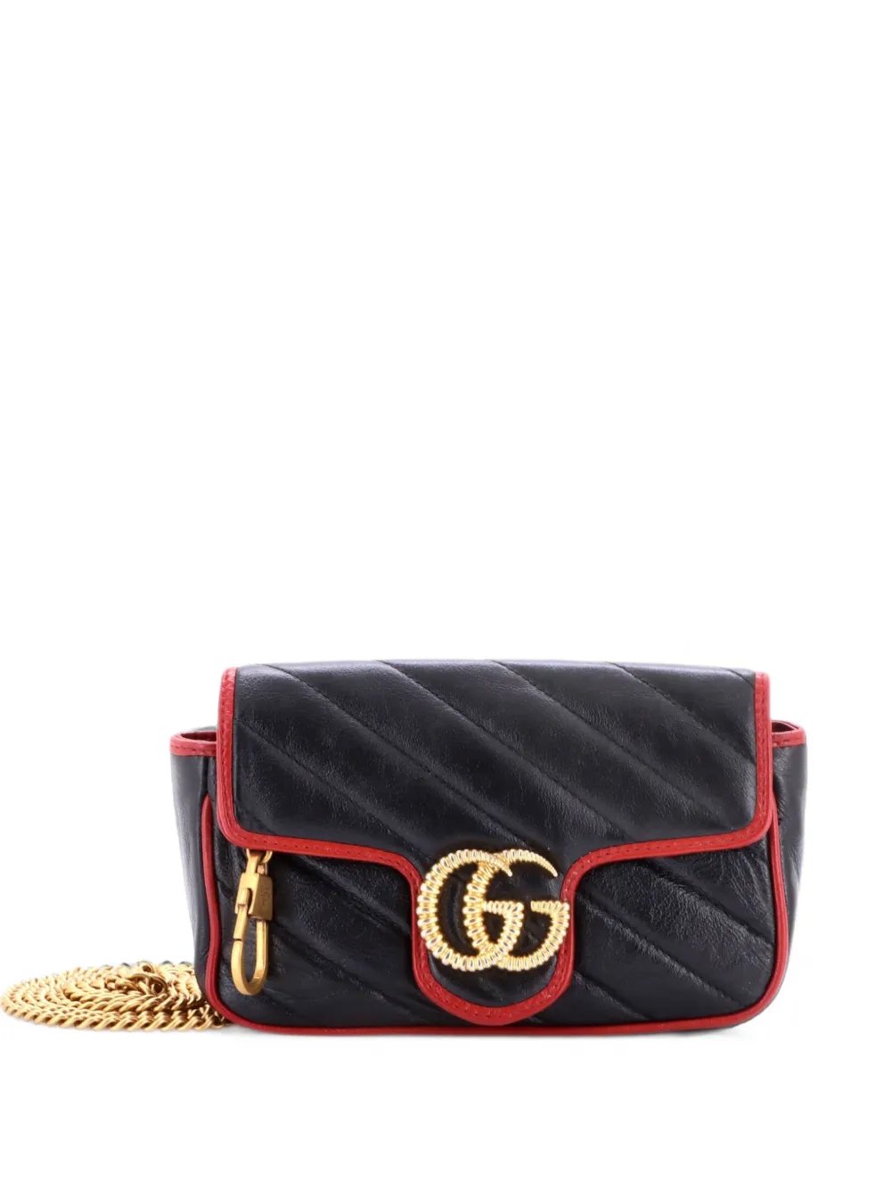 GG Marmont Flap Bag Diagonal Quilted Leather Super Mini crossbody bag