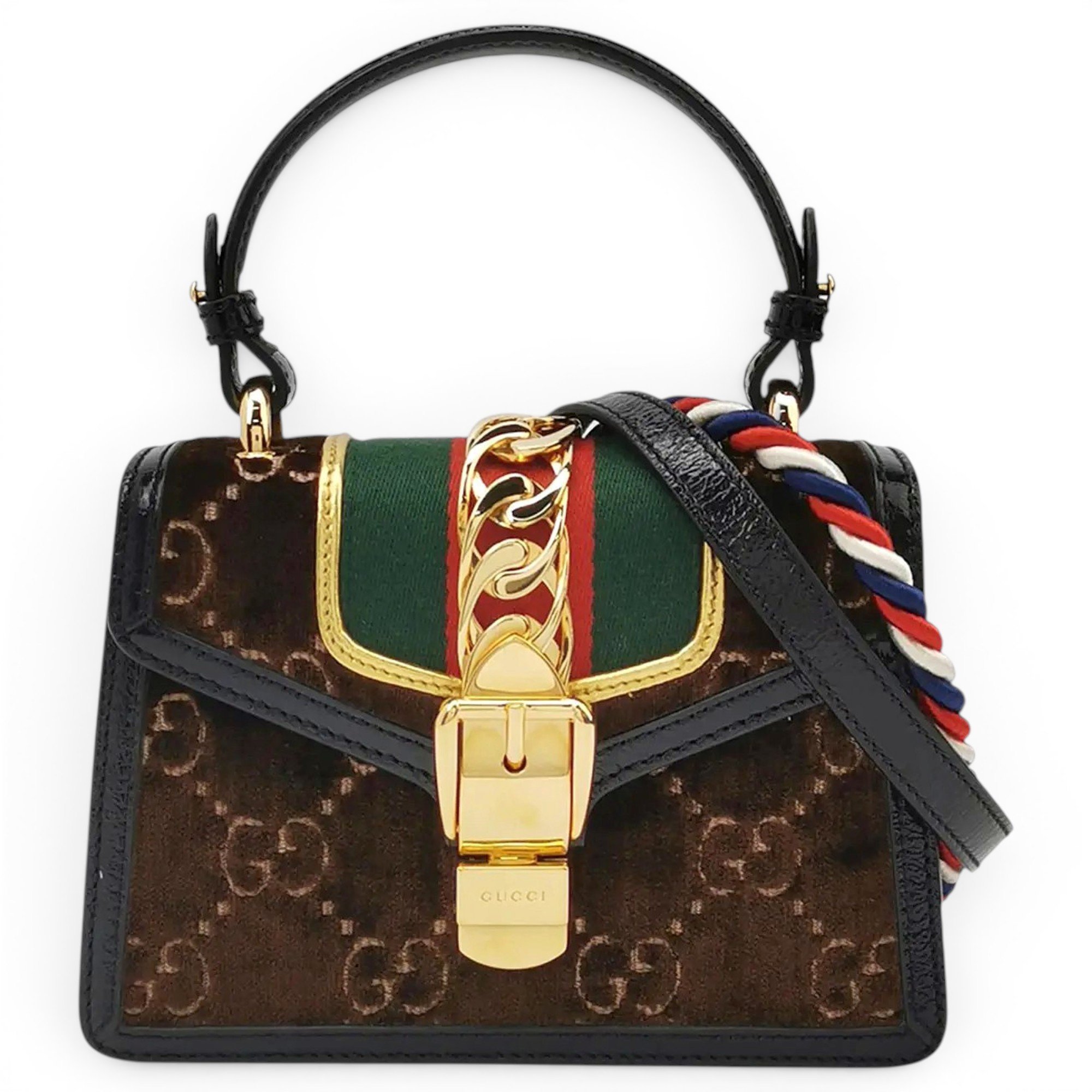 Sylvie velvet crossbody bag