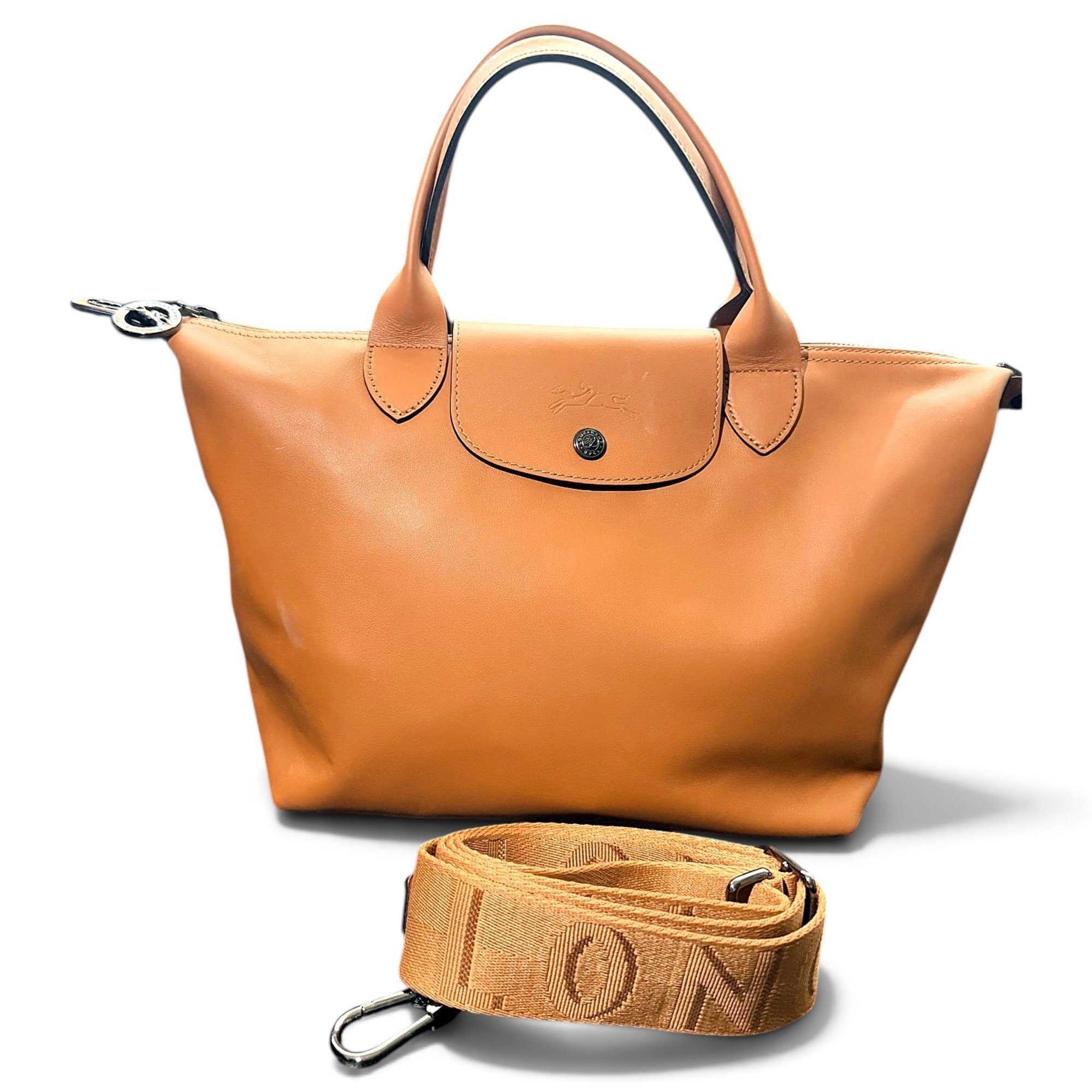 Pliage leather handbag