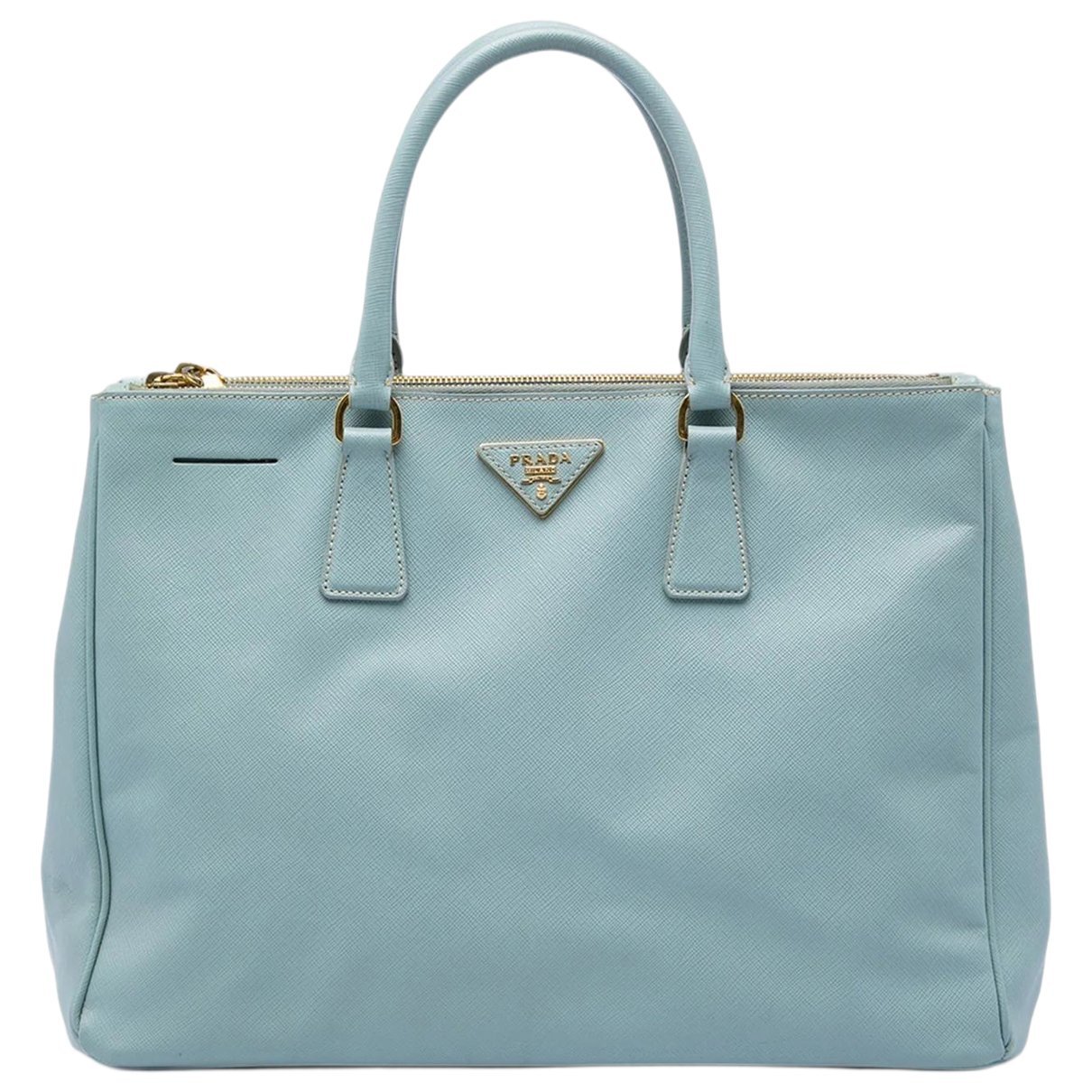 Double leather satchel