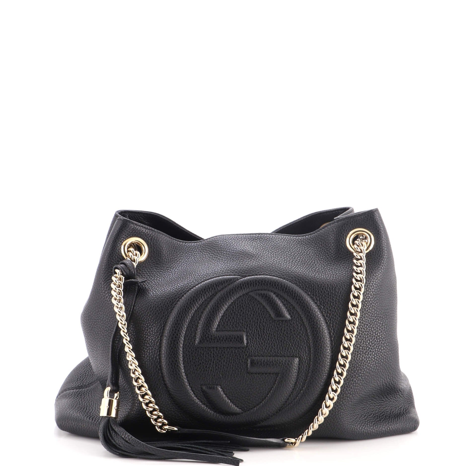 Soho Chain Strap Shoulder Bag Leather Medium