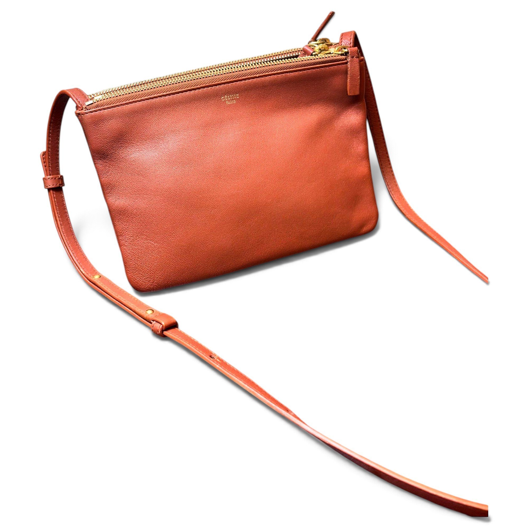 Trio leather crossbody bag