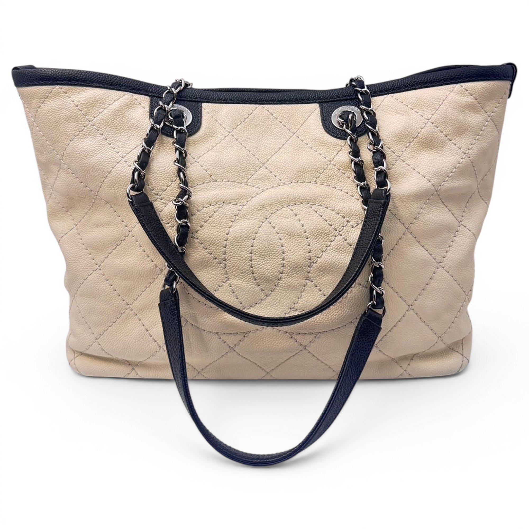 Deauville Chain leather tote