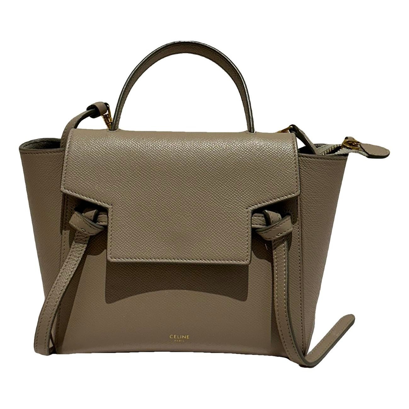 Belt leather handbag