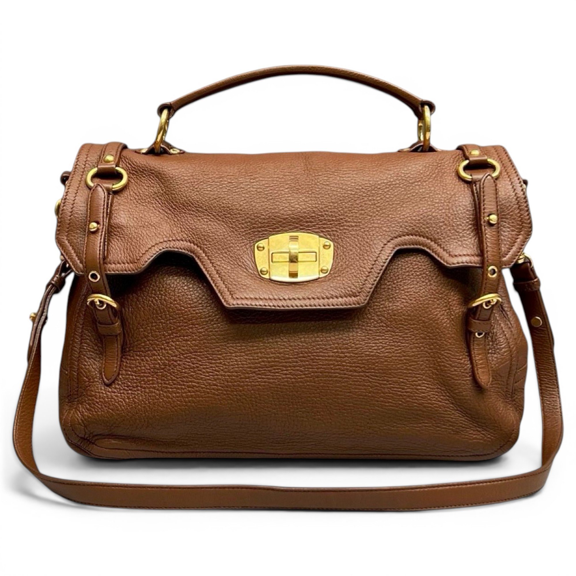 Leather satchel