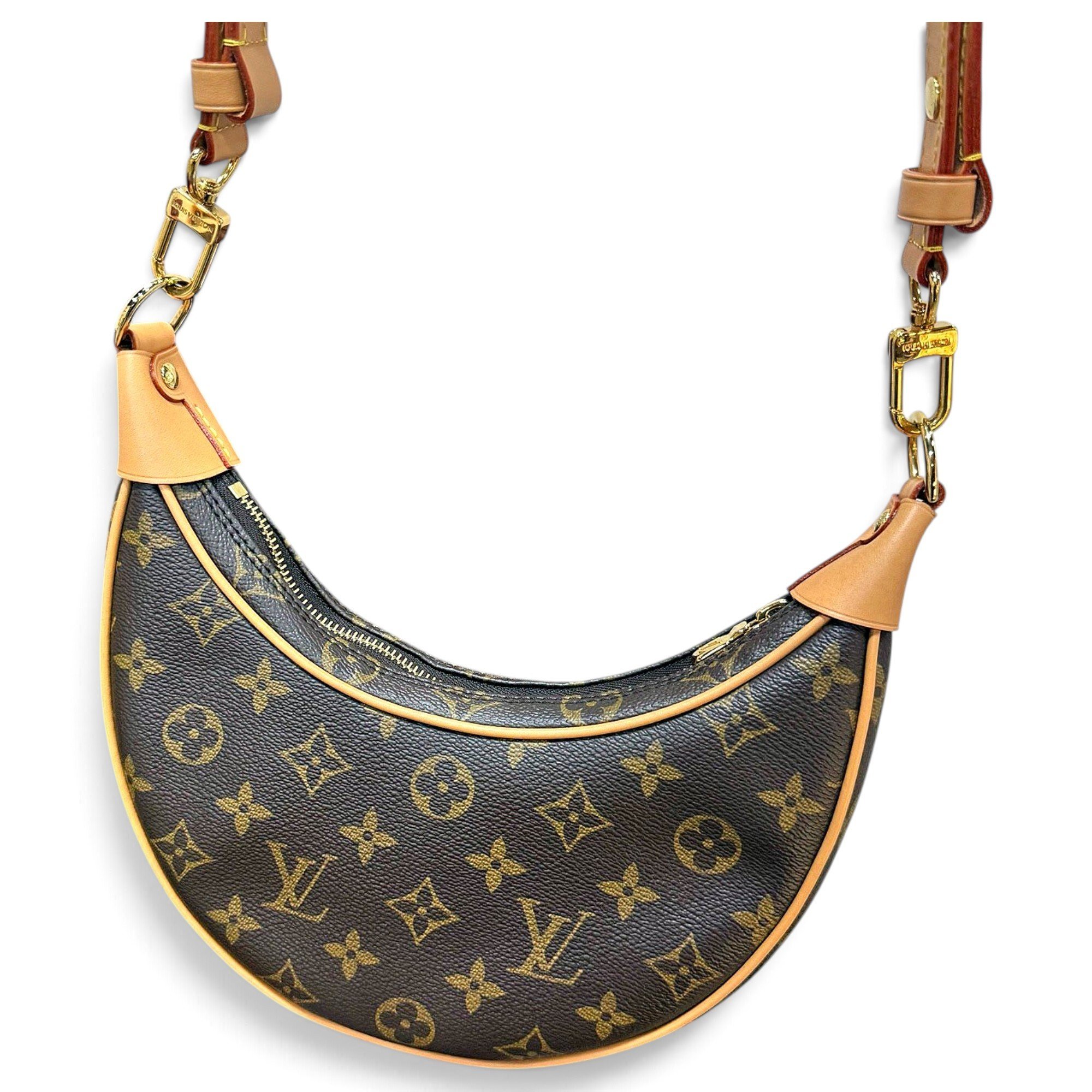 Loop leather handbag