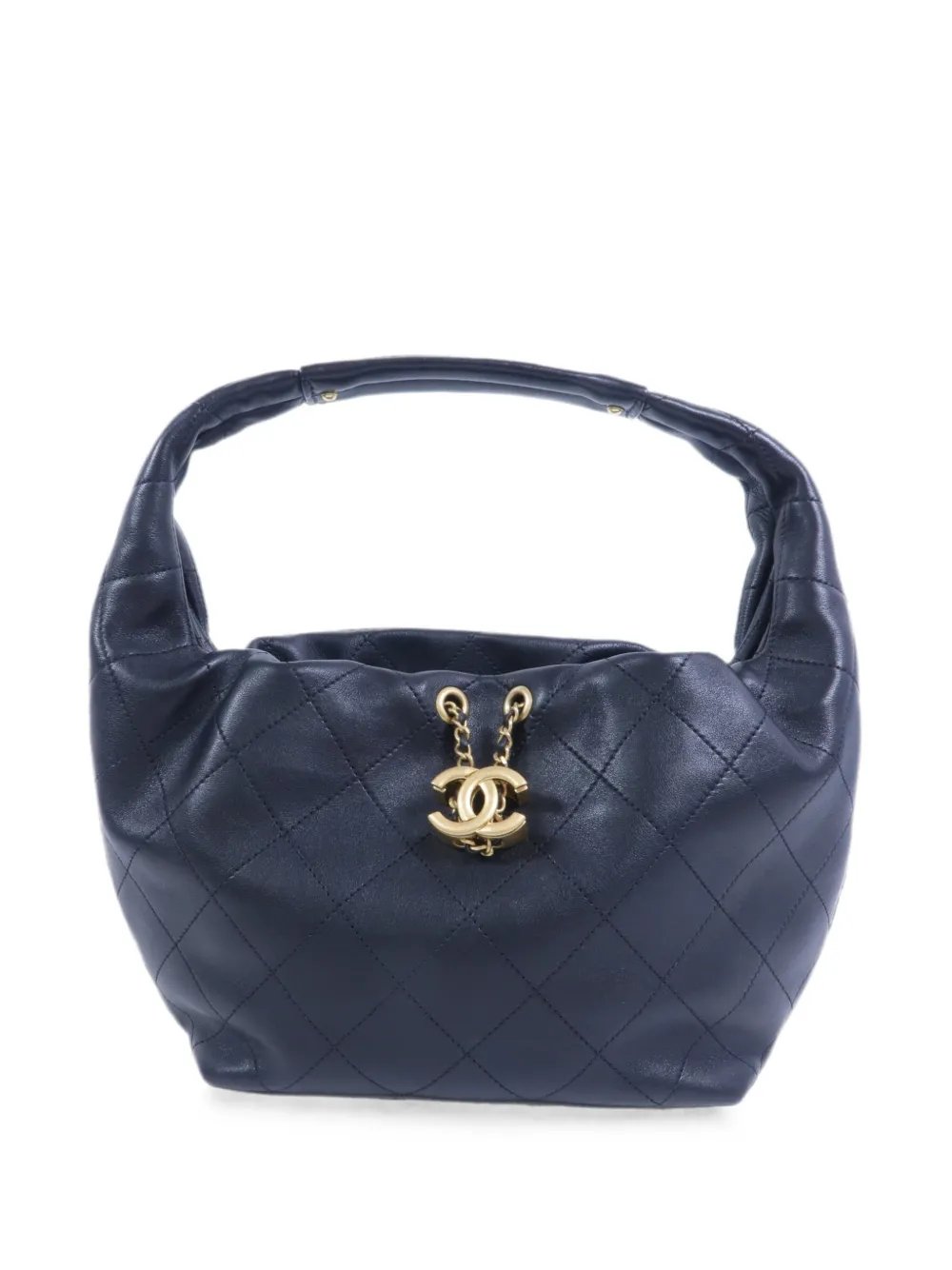 small Hobo quilted CC logo-charm tote bag