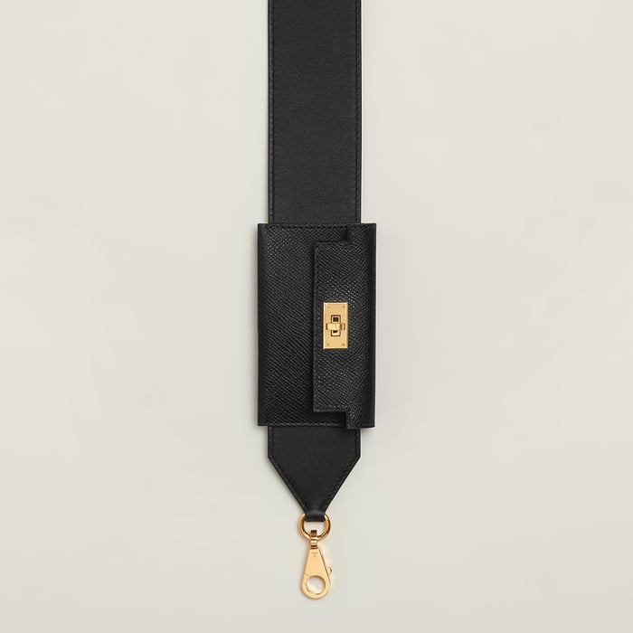 Noir Kelly Pocket Bag Strap 50 MM