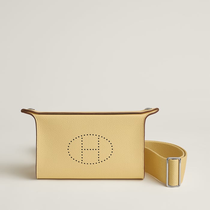 Jaune Poussin Hermès Videpoches Bag